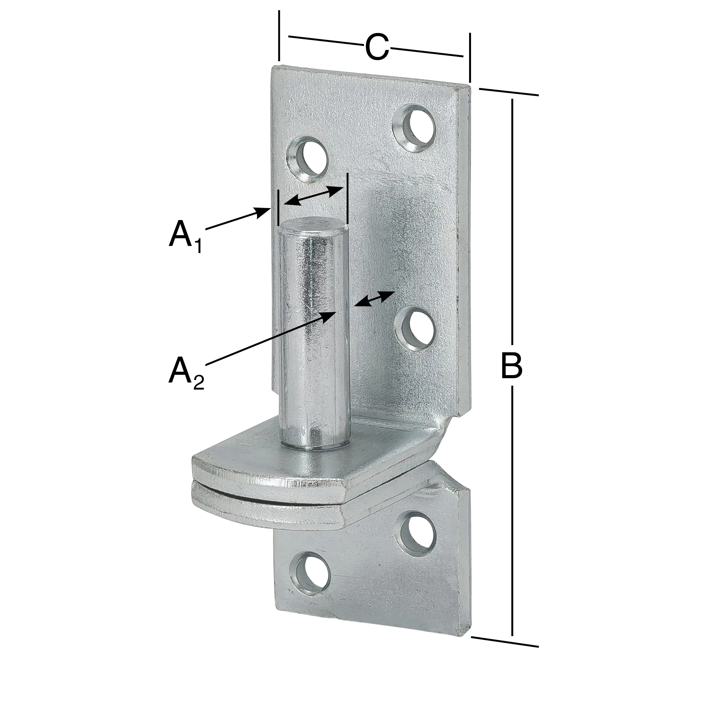Vormann Kloben verzinkt 10/9.3 x 85 x 33 mm