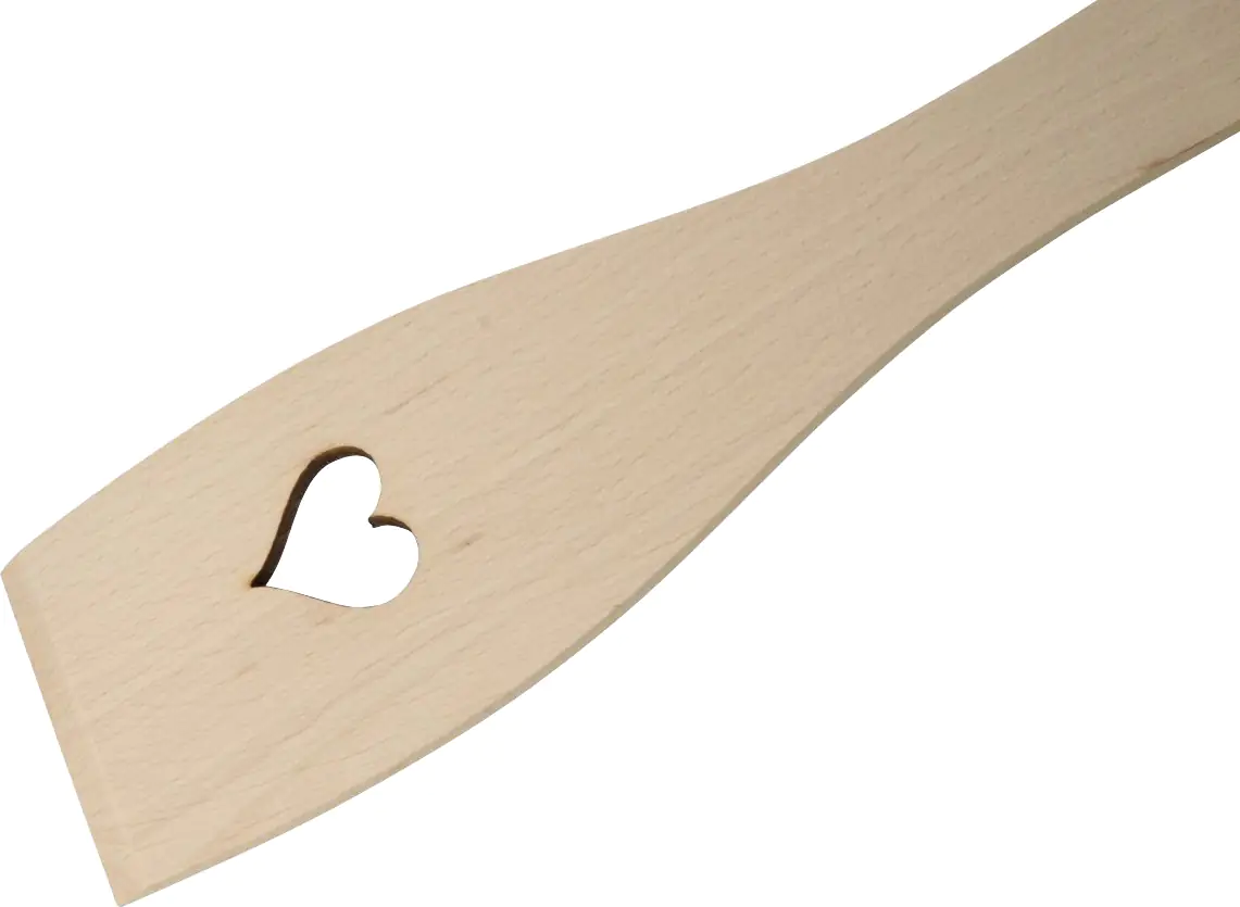 Fackelmann Pfannenwender Herz 30 cm, Buche