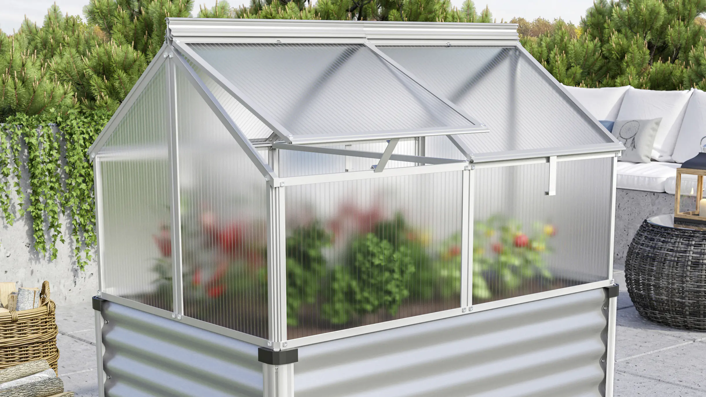 Vitavia Frühbeet Gaia Jumbo HKP 119 x 83 x 72 cm Vitavia Frühbeet Gaia Jumbo HKP 119 x 83 x 72 cm