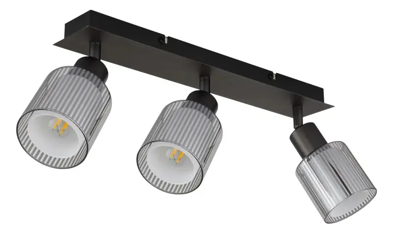 Globo Strahler Villegas 41 x 18,6 cm schwarz-chrom