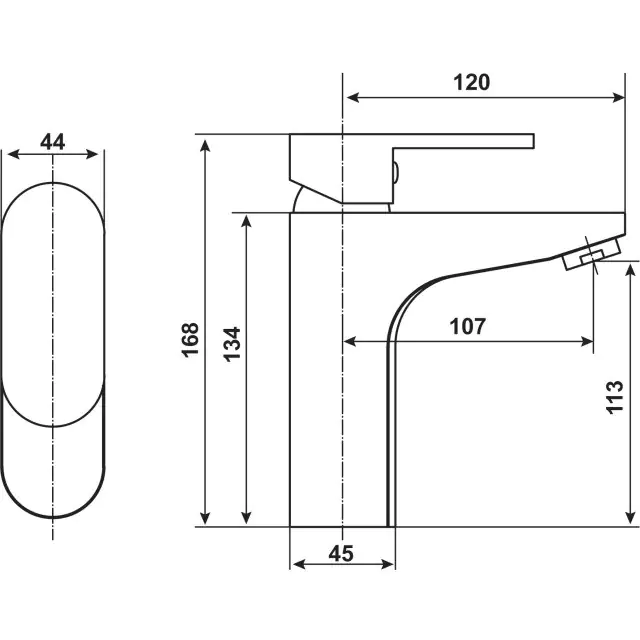 Cornat Waschtischarmatur Balatius  verchromt