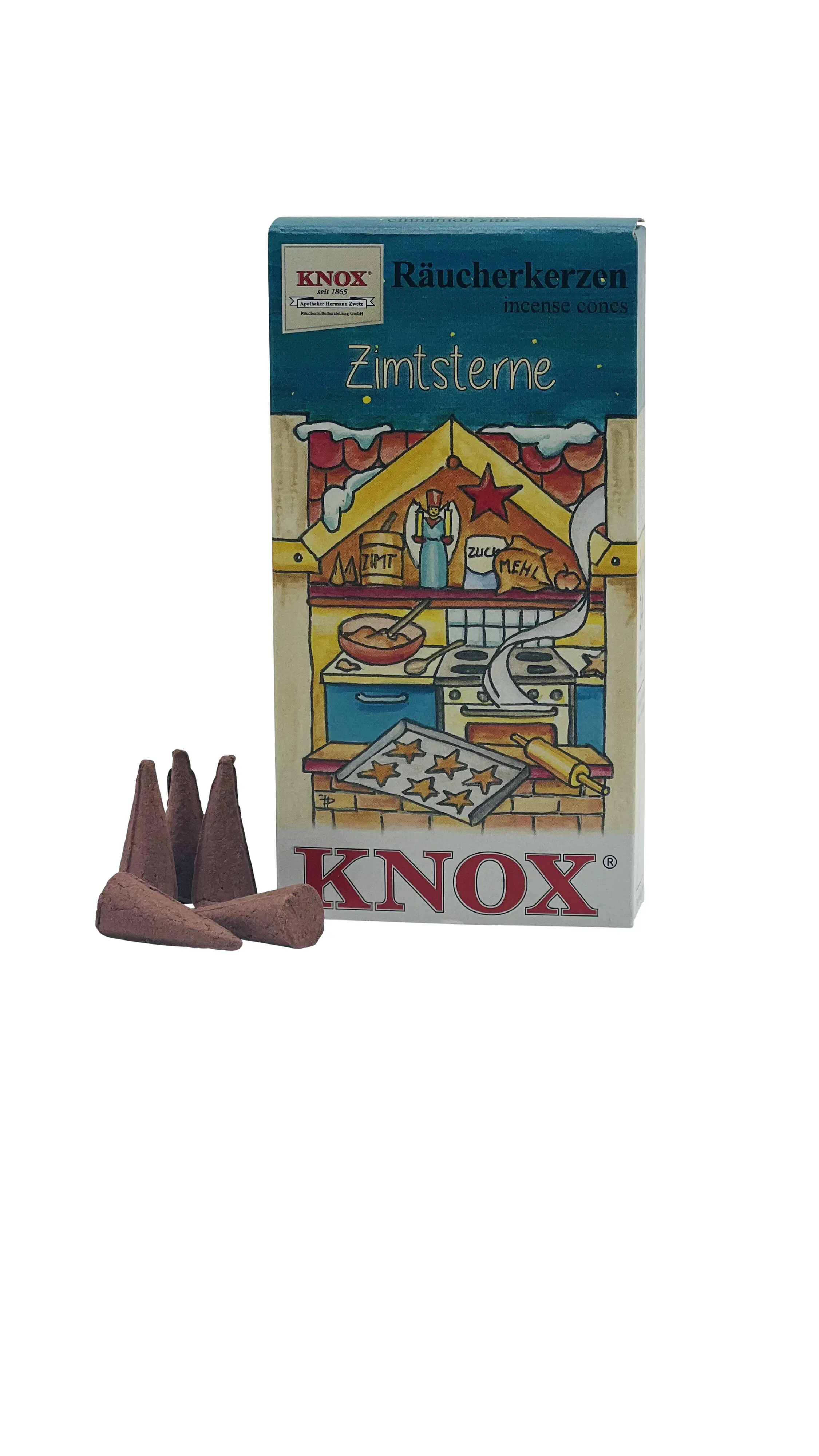 Knox Räucherkerzen Weihnachtsbäckerei Zimtsterne - 24 Stück