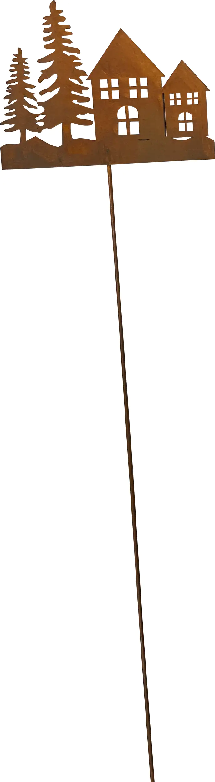 TrendLine Dekostecker Metall Haus 96 cm rost