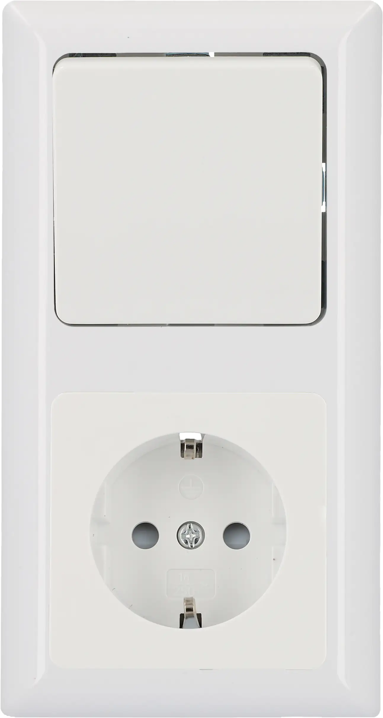 Unitec Abdeckrahmen Genua 2-fach ultraweiß