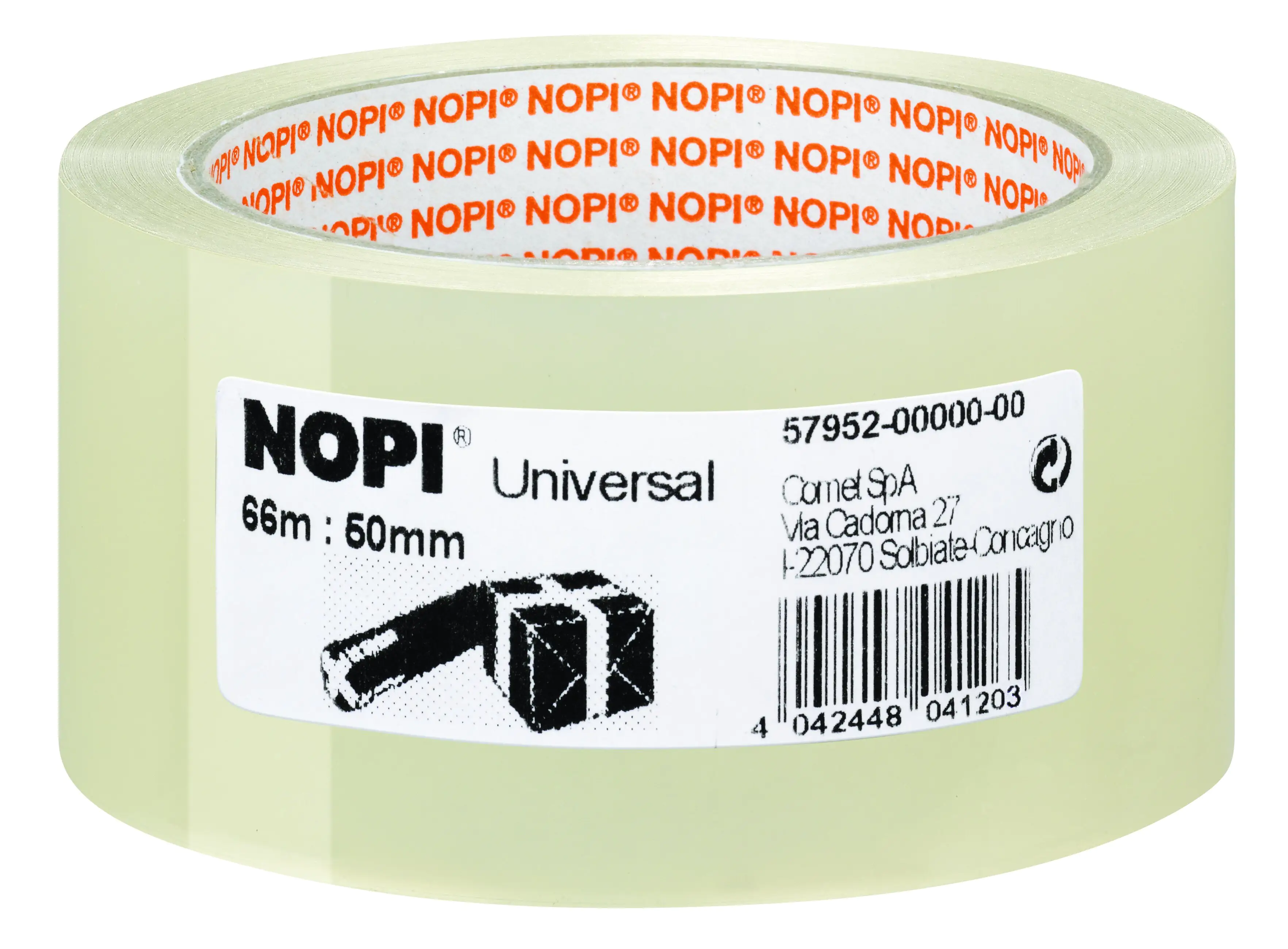 NOPI Packband Universal 66 m x 50 mm, transparent NOPI Packband Universal 66 m x 50 mm, transparent