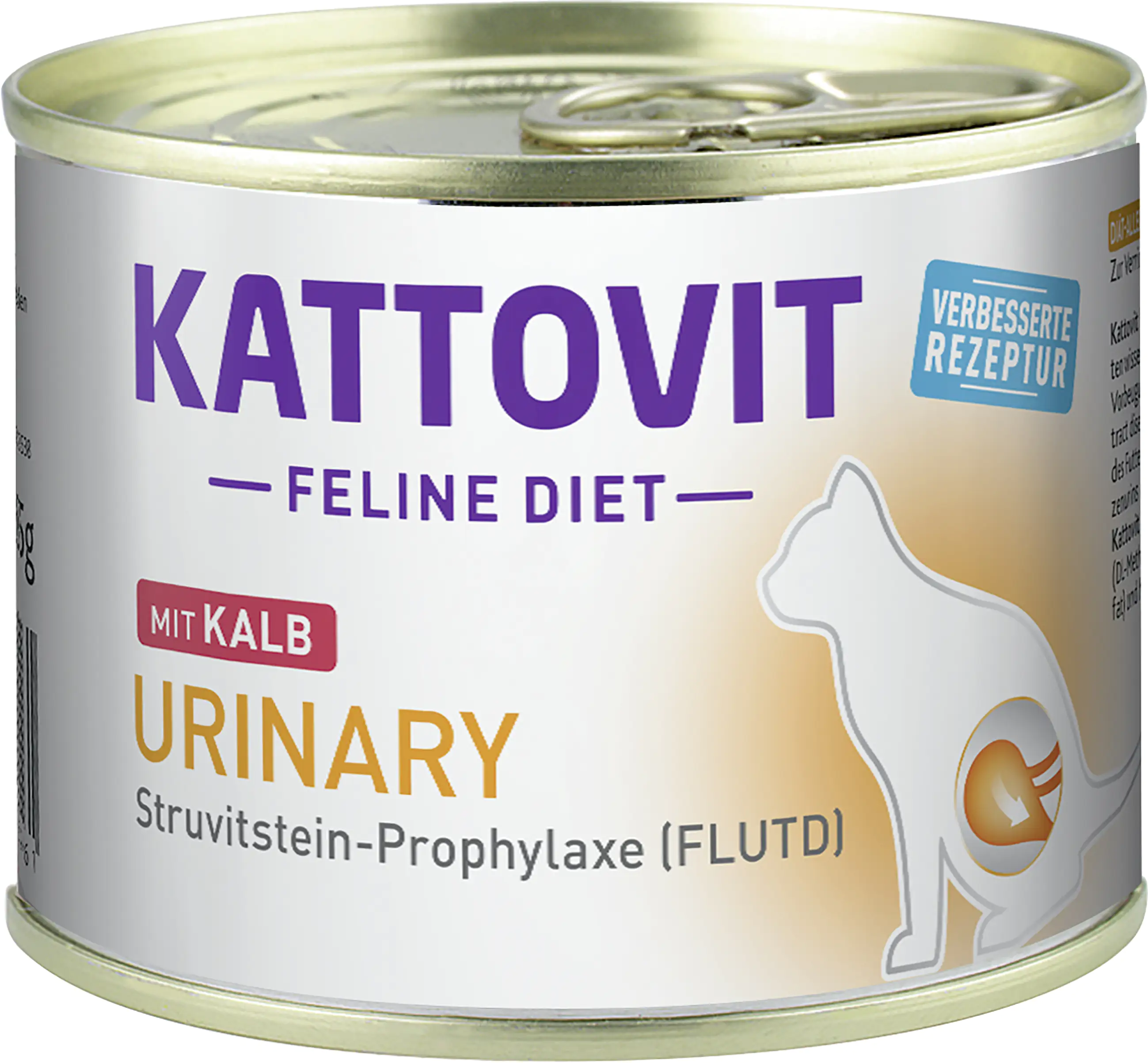 Kattovit Feline Diet Urinary Kalb 185 g für ausgewachsene Katzen
