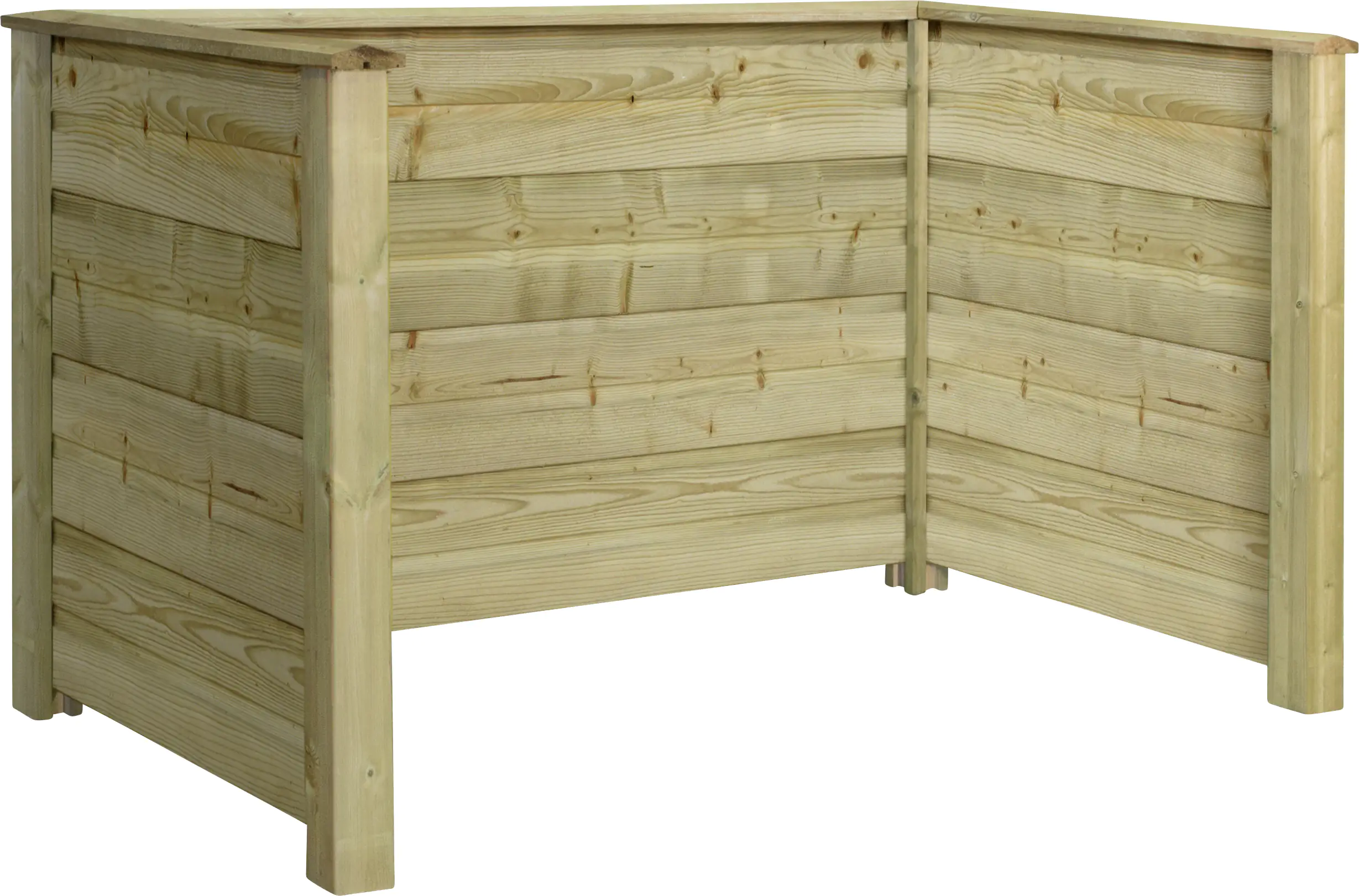 Plus Mülltonnenabtrennung Profil 192 x 108 x 104cm, chromfrei Plus Mülltonnenabtrennung Profil 192 x 108 x 104cm, chromfrei