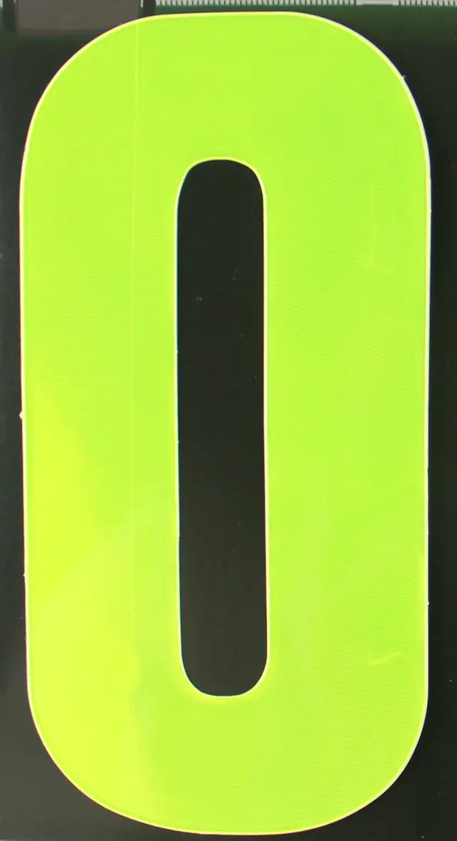 4004947548003 Conacord Reflektierende Klebezahl 0 gelb 170 mm "0"