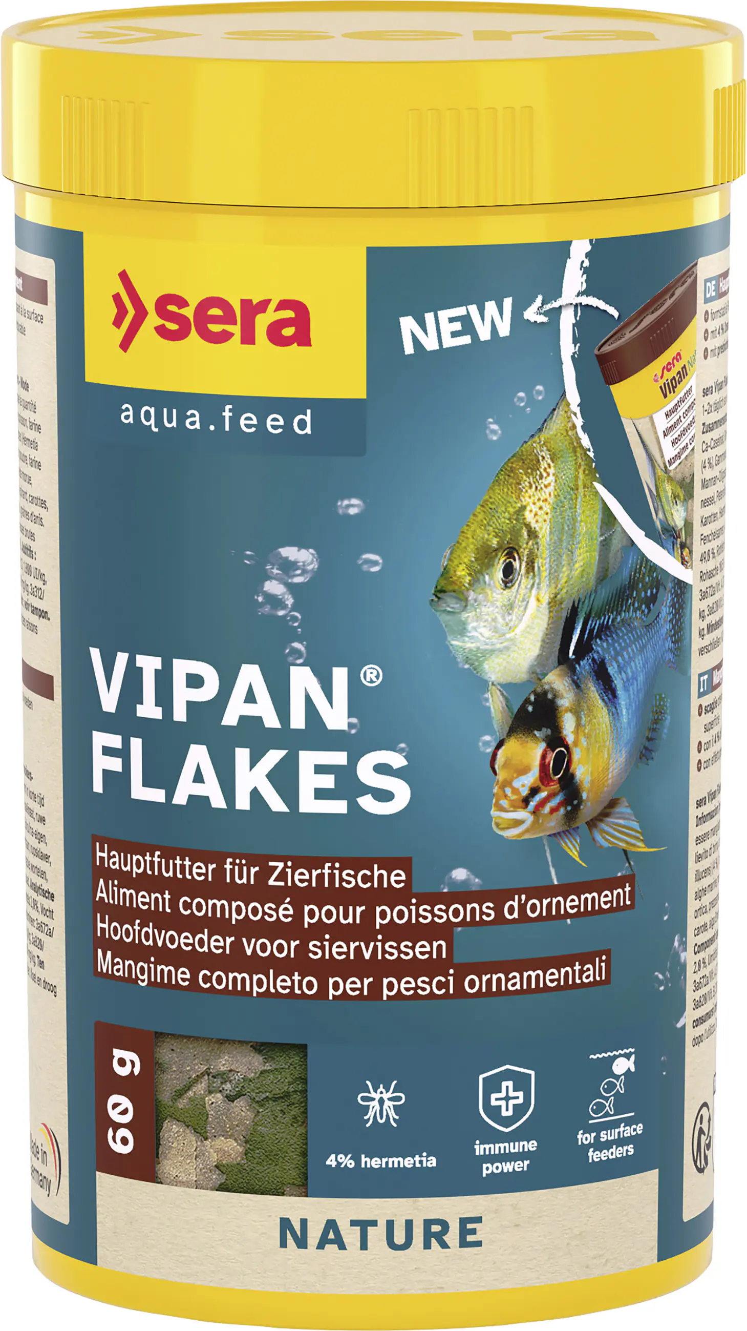 Sera Fischfutter Vipan Flakes 250 ml