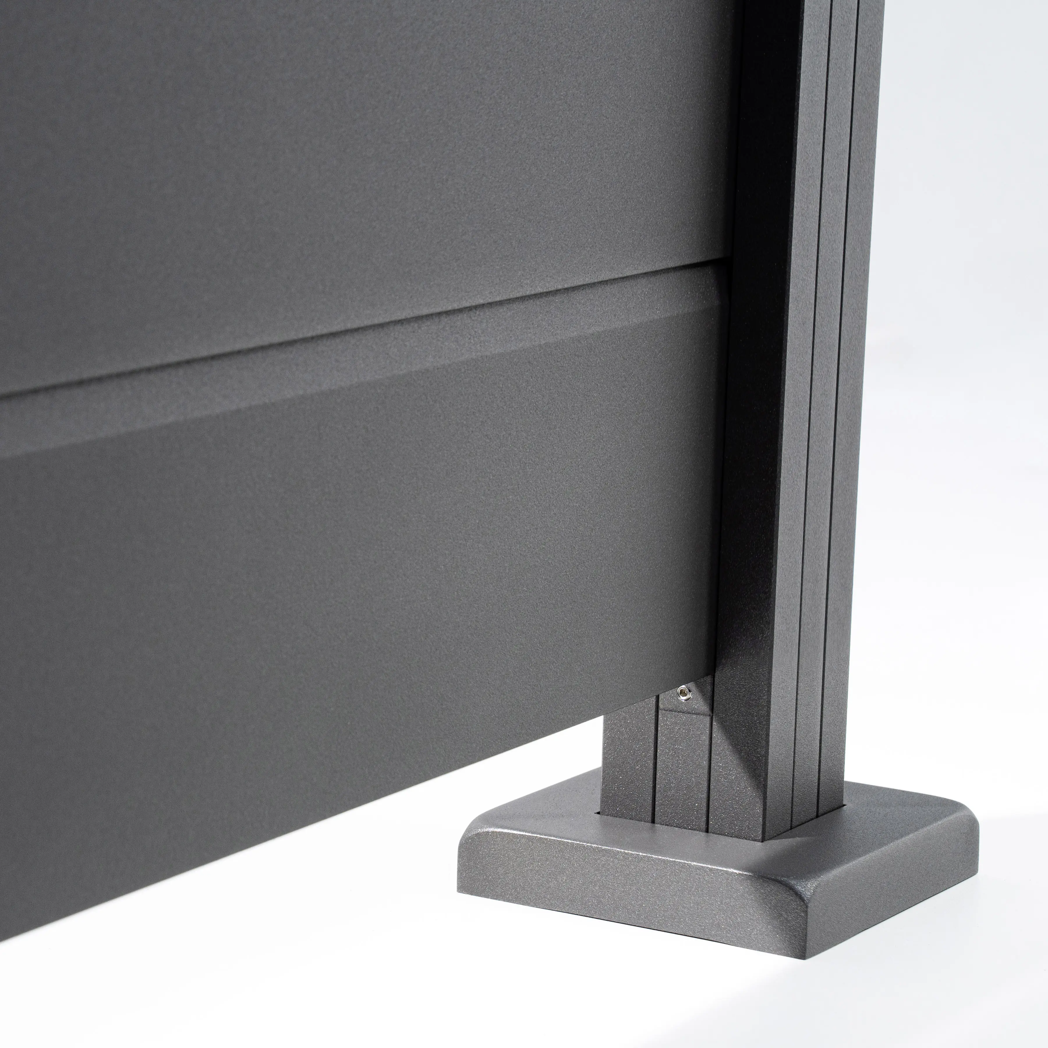 Ambiente Alu-Zaun Erweiterungsset Paneel 150 grau 187 x 184,2 cm  