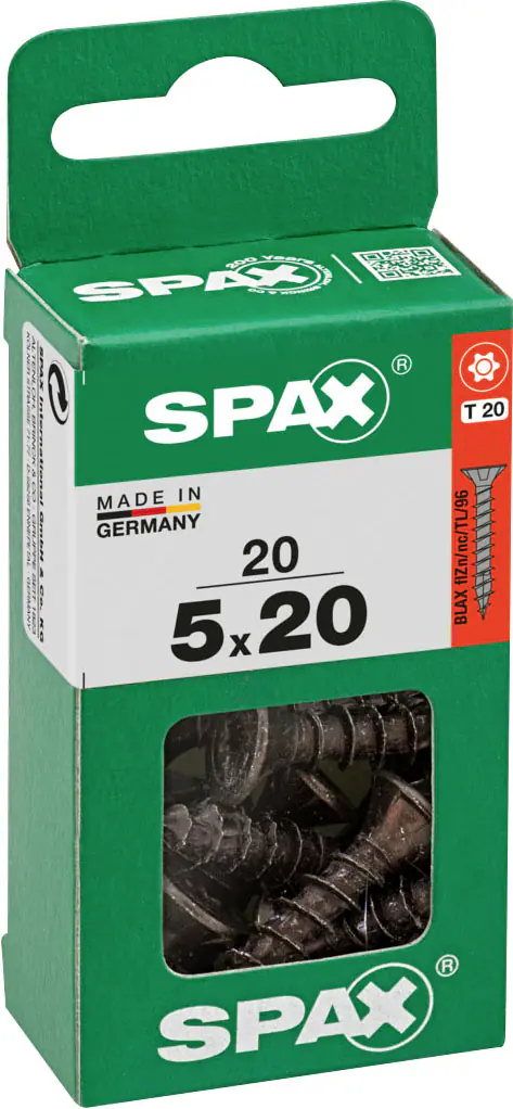 Spax Universalschrauben 5 x 20 mm T20 Vollgewinde - 20 Stk. 