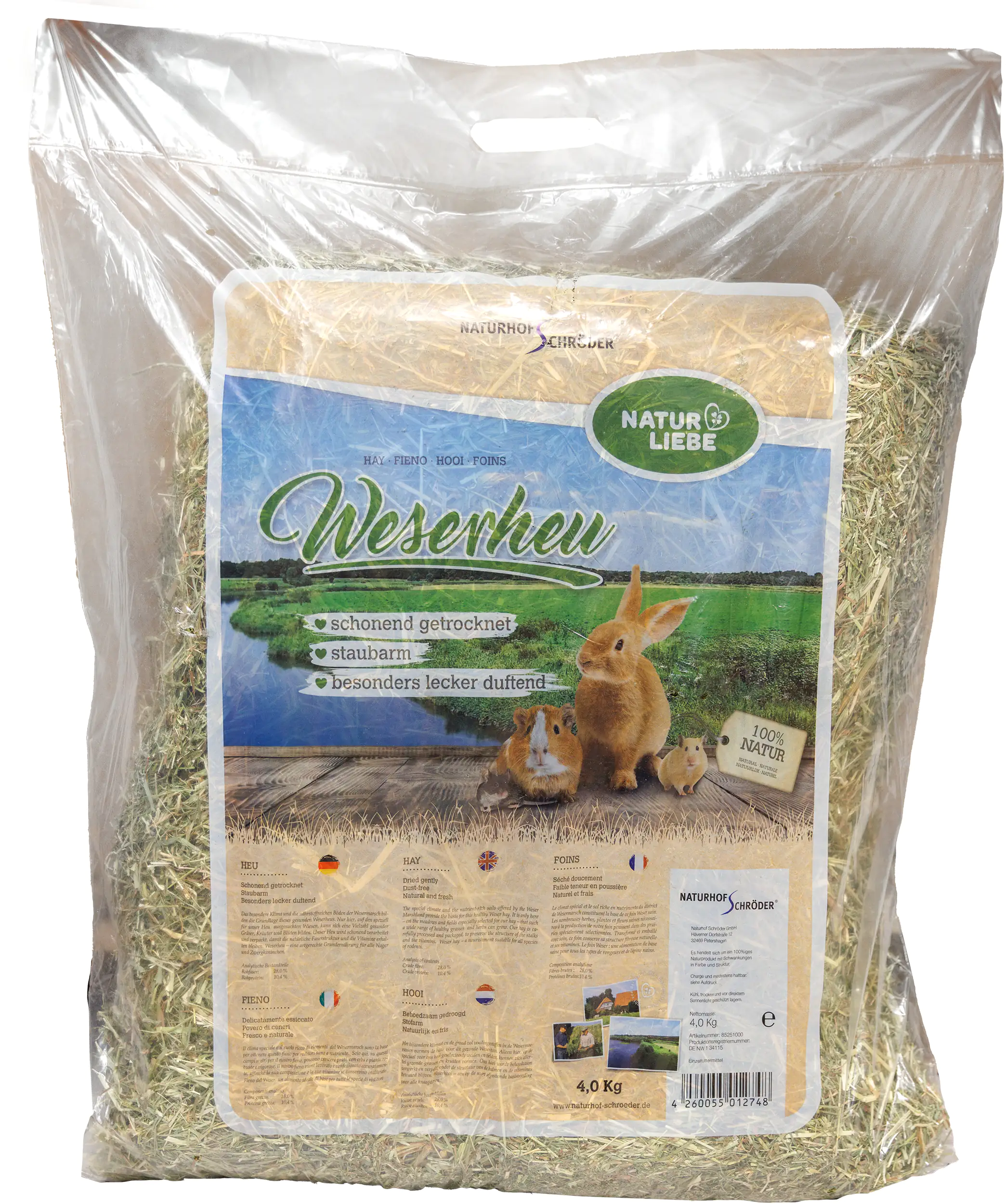 Naturhof Schröder Weserheu gepresst 4 kg Naturhof Schröder Weserheu gepresst 4 kg