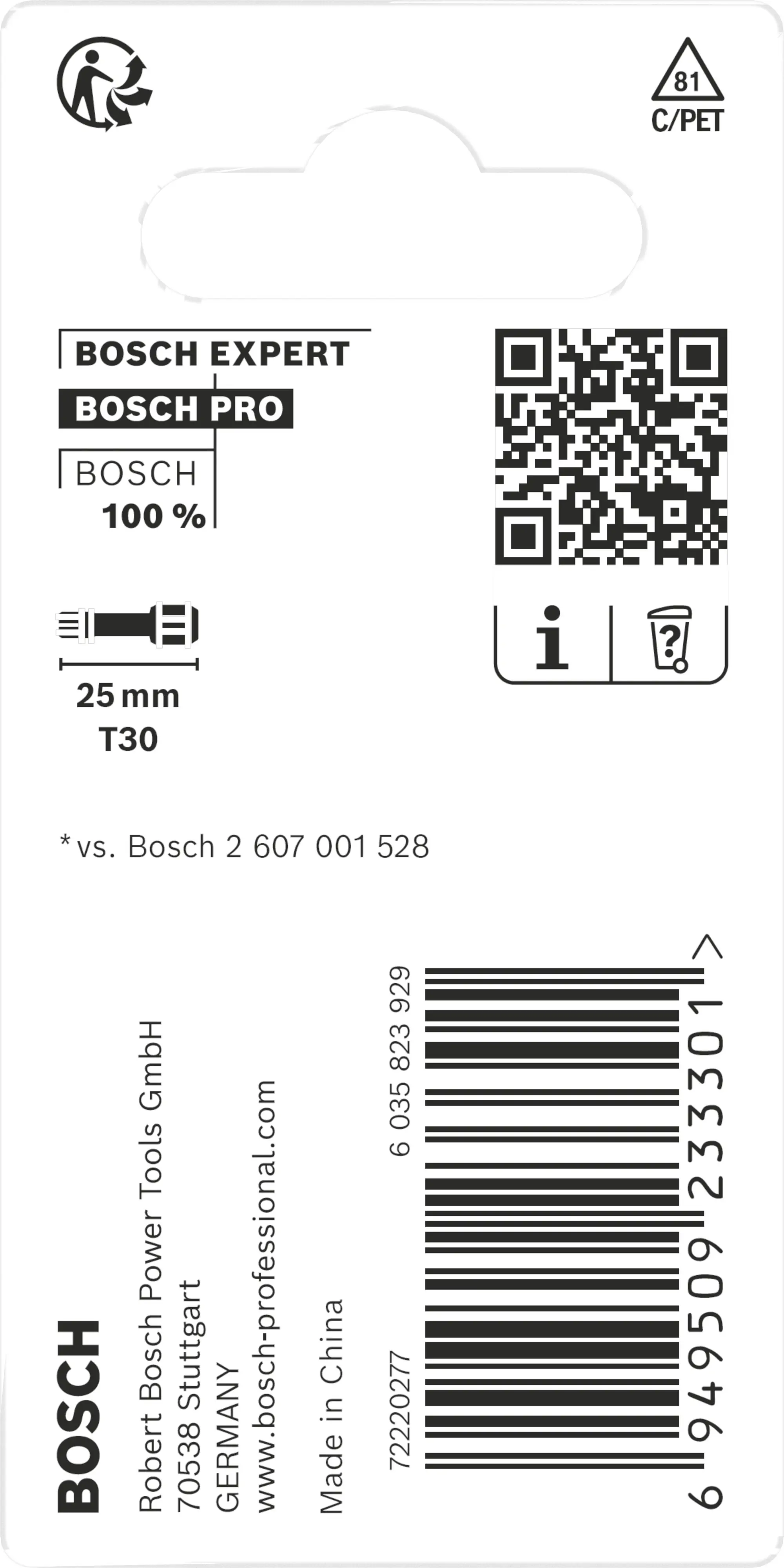 Bosch PRO Impact Bit T30 25 mm 2-teilig