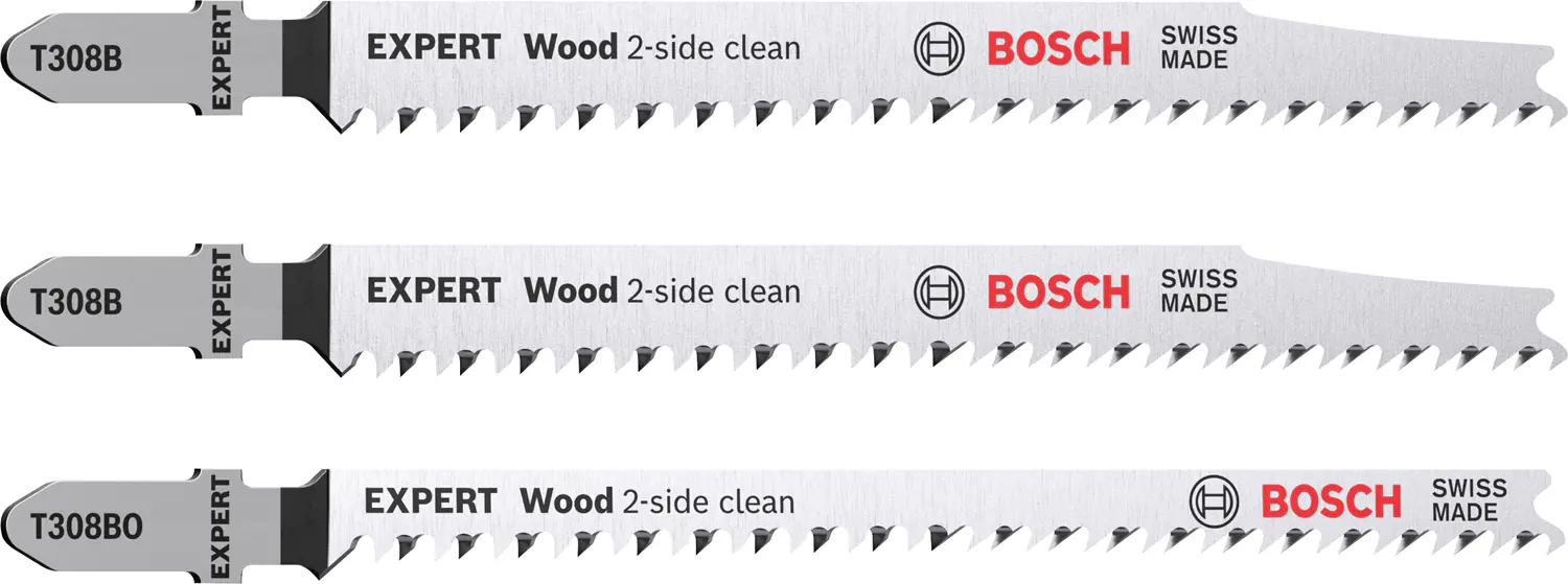 Bosch Expert Stichsägeblätter Wood 2-side clean 3-teilig T308B/BO
