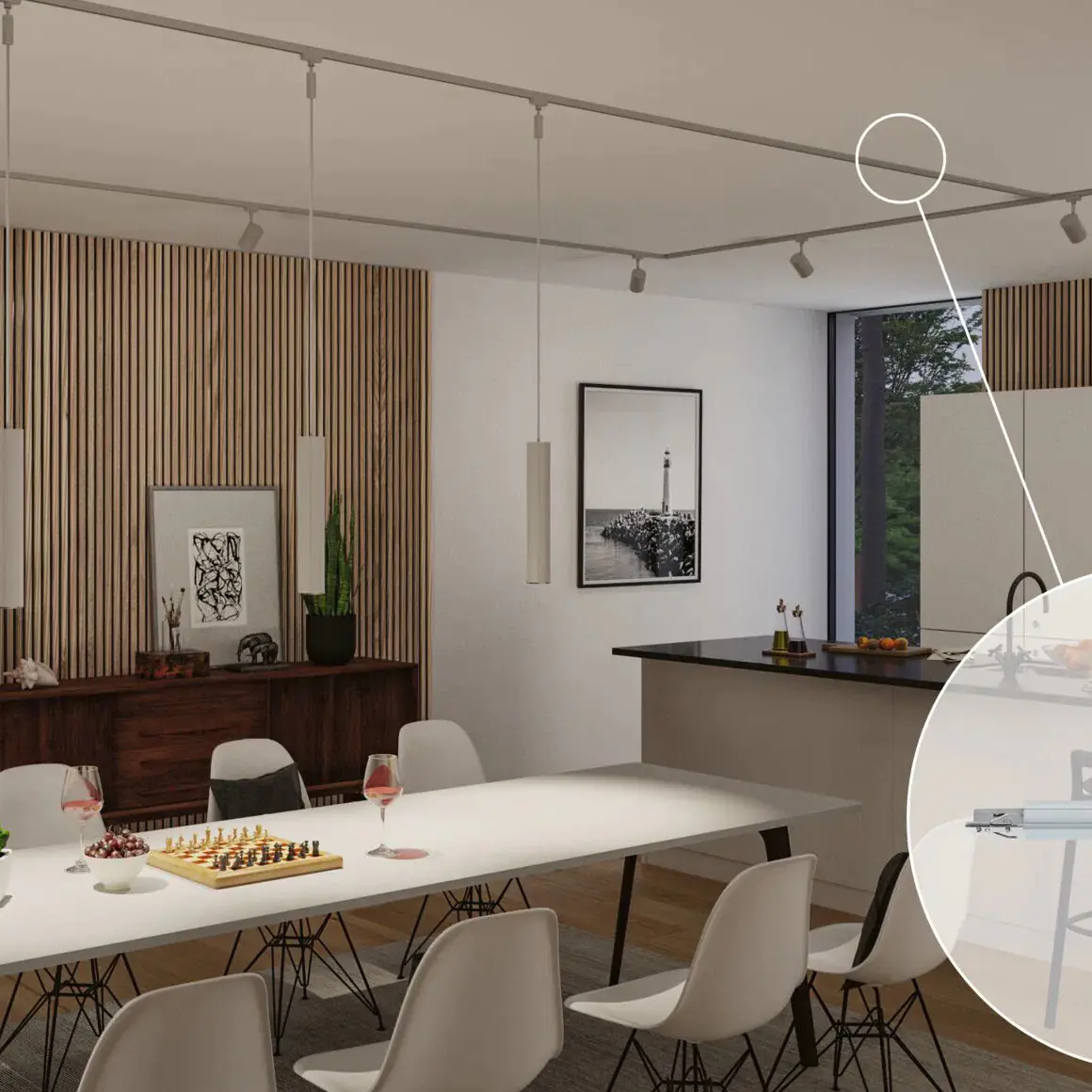 Paulmann U-Rail Adapter Dimmer/Switch II, 50W, chrom matt