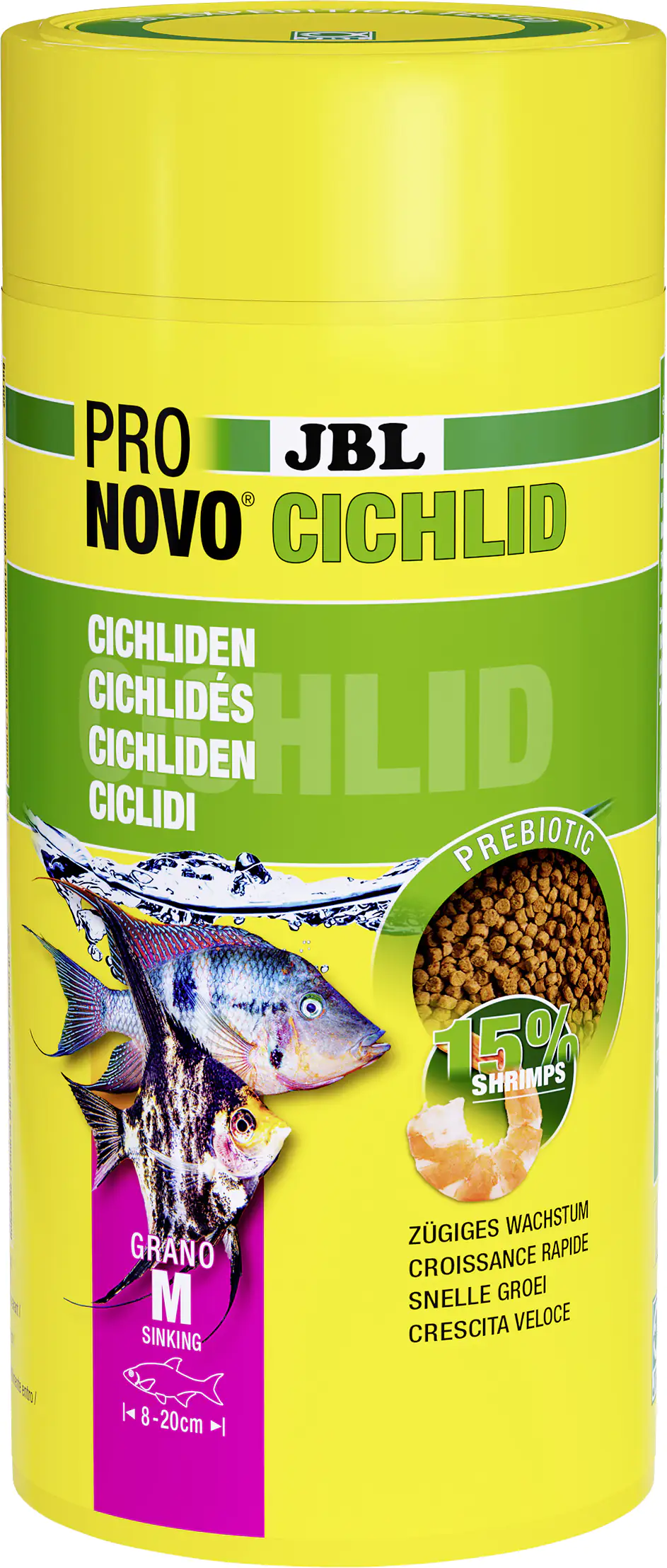 JBL Fischfutter Pronovo Cichlid Grano M Fischfuttergranulat 1000 ml