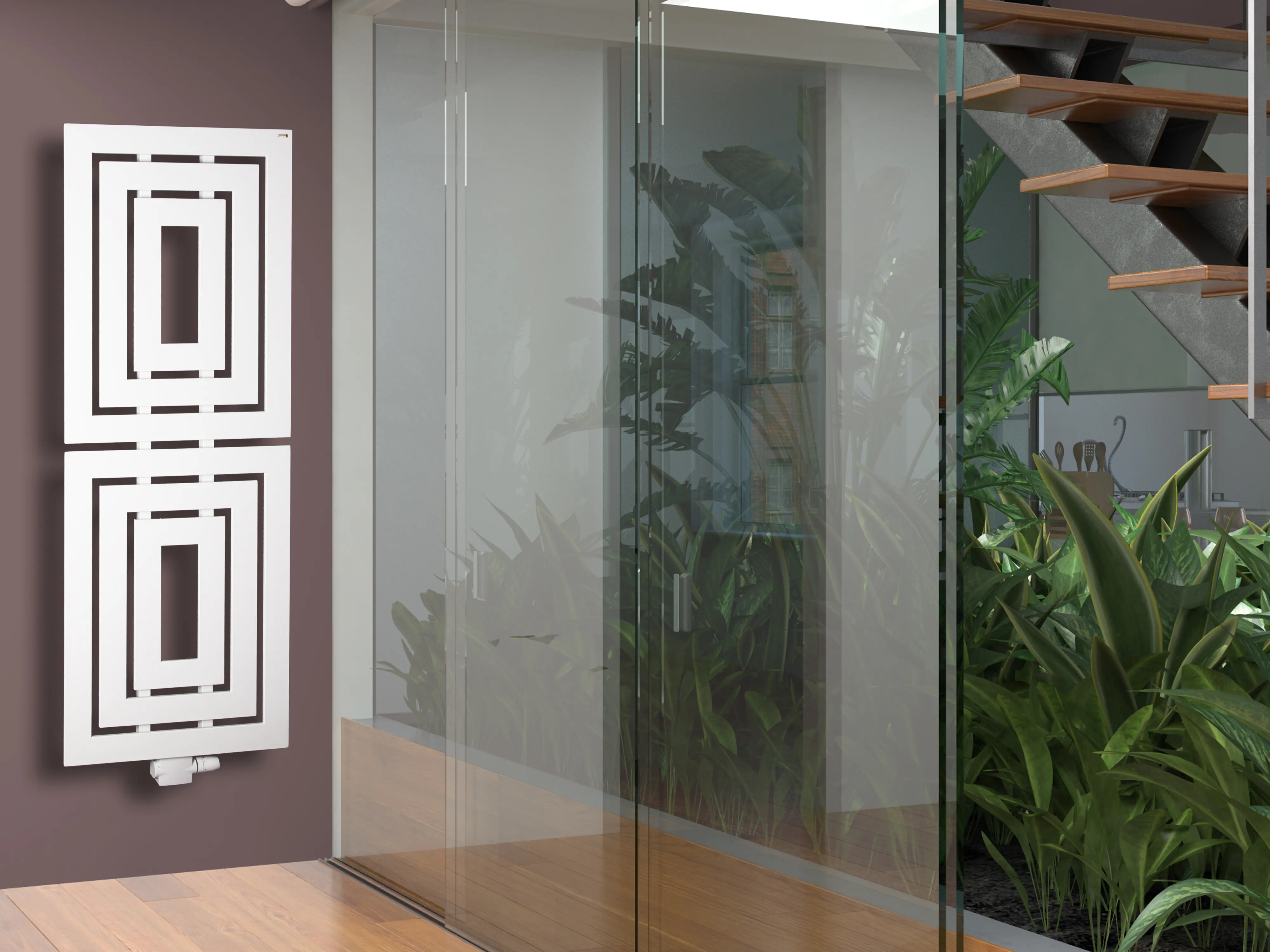 Szagato Badheizkörper Insight 162 x 60 cm weiß 1224 Watt