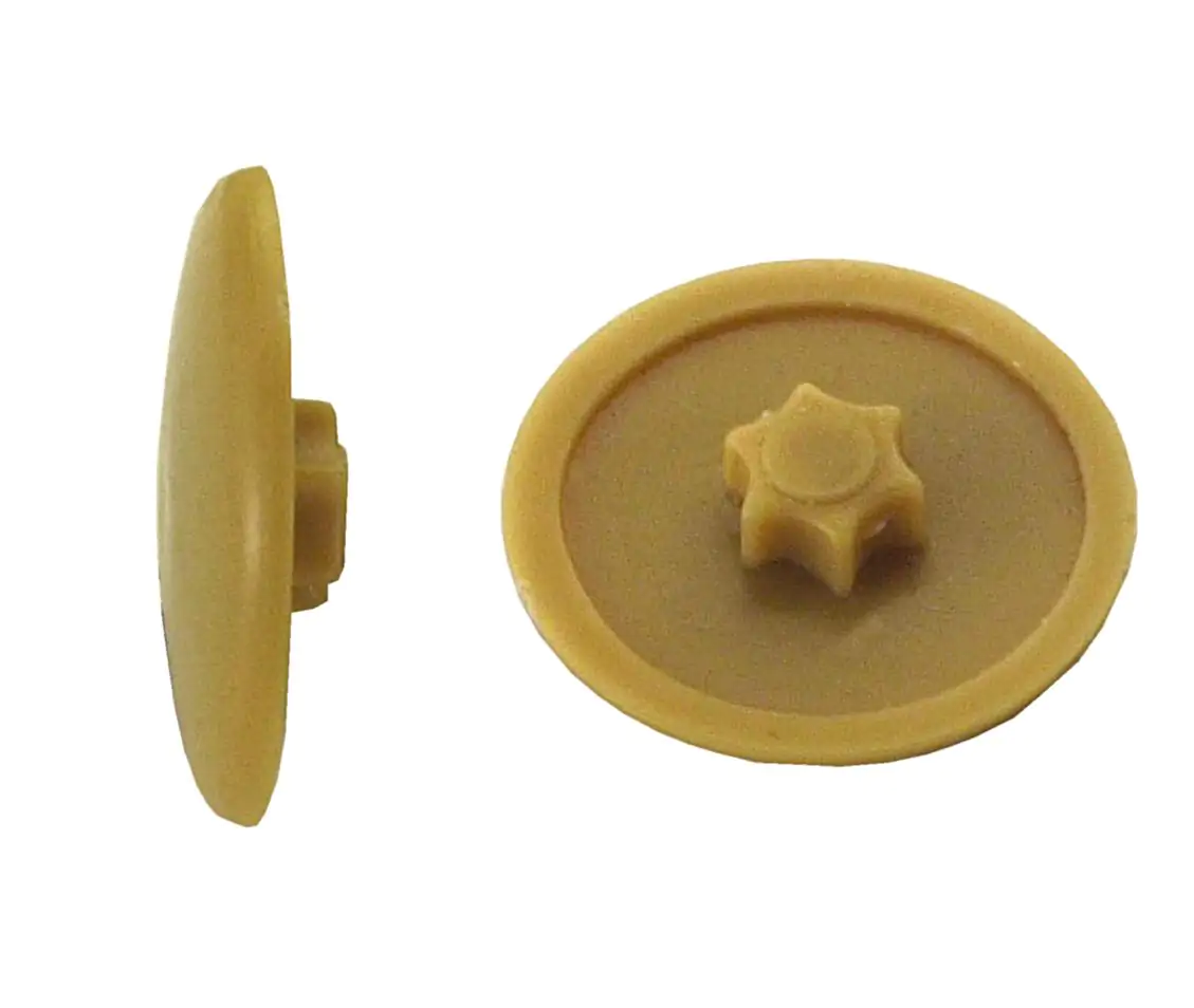 Abdeckkappen Ø 12 mm für TX 20 Schrauben hellbraun - 50 Stk.