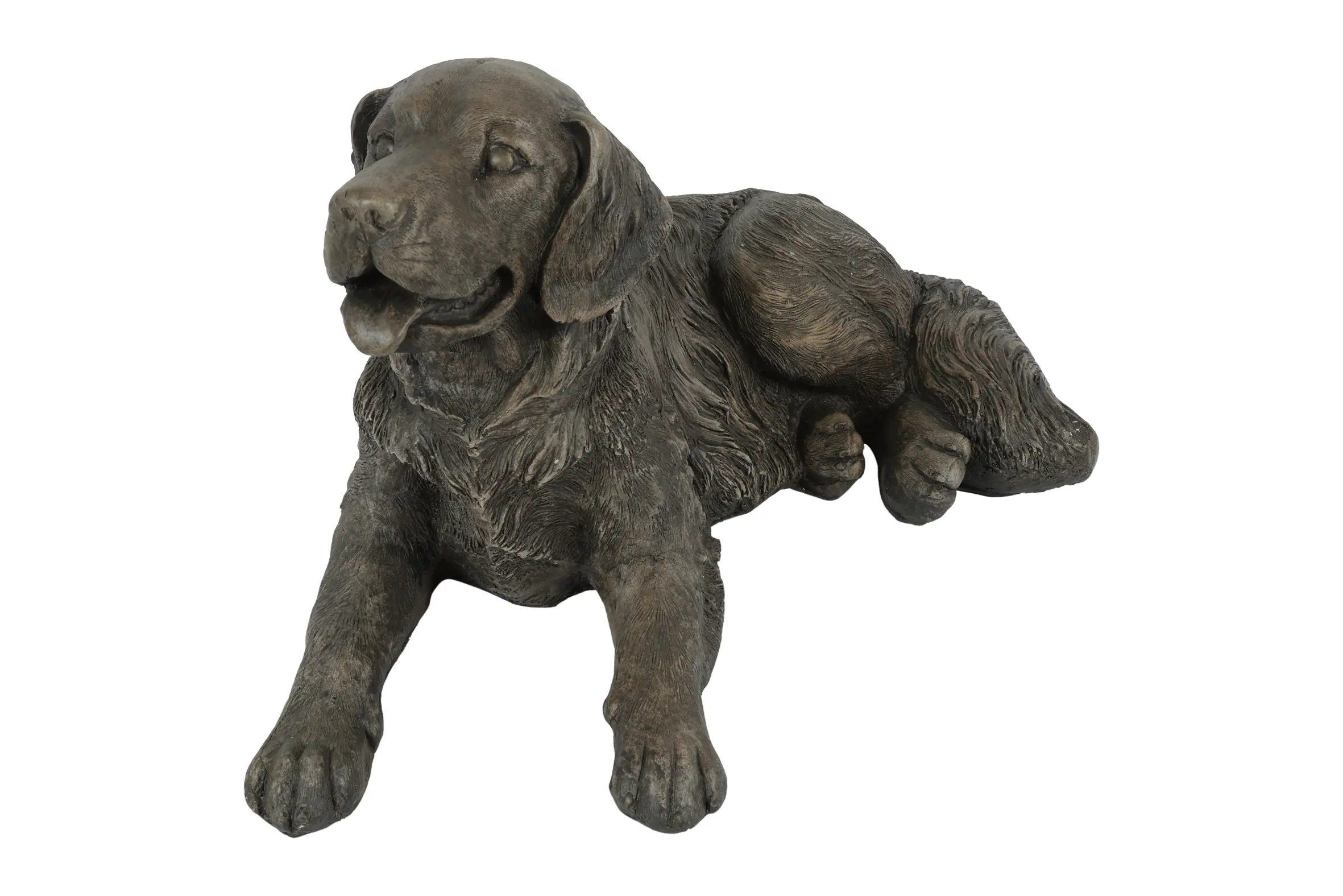 Flamingo Dekofigur Golden Retriever 61 x 39 x 36 cm braun