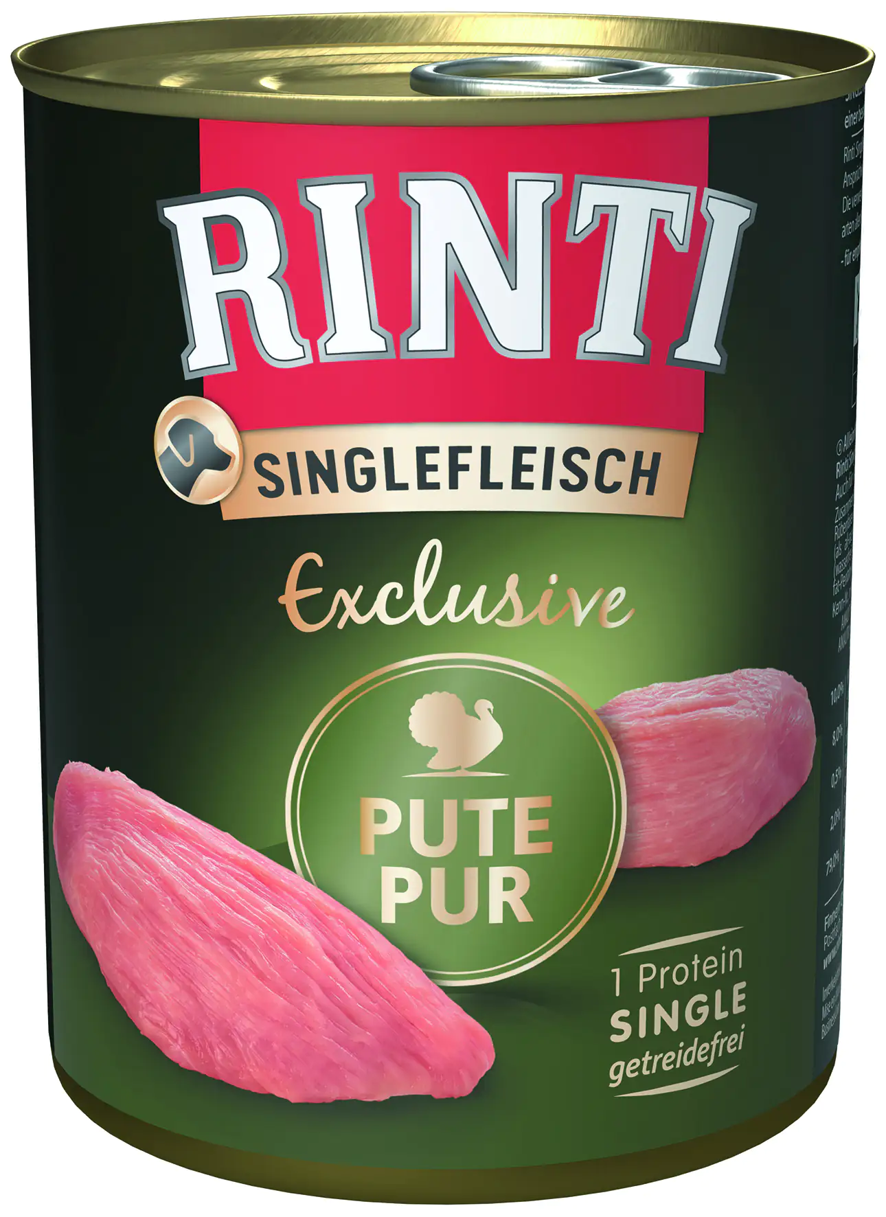 Rinti Singlefleisch Hundenassfutter Adult 800 g Pute Rinti Singlefleisch Hundenassfutter Adult 800 g Pute