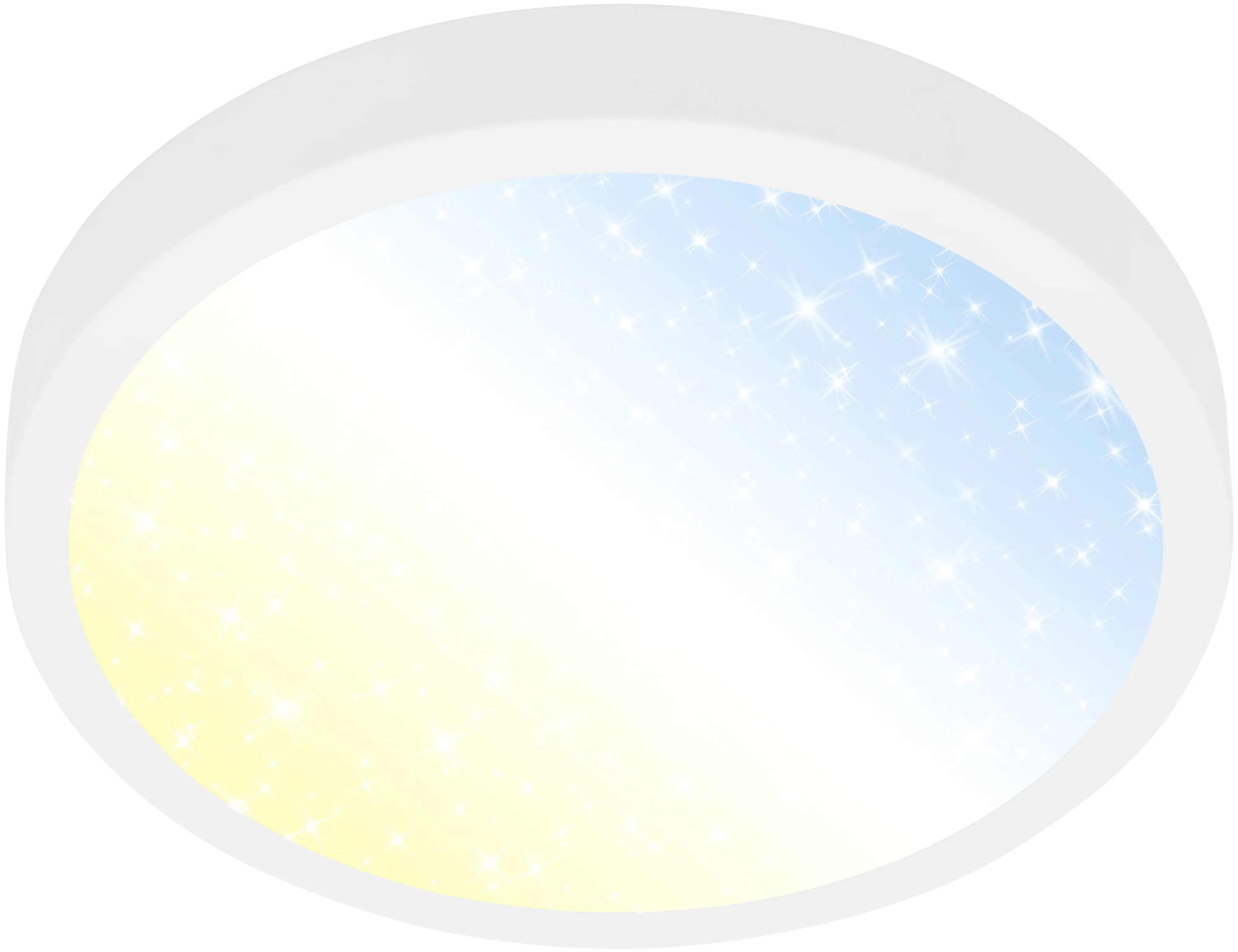 Briloner LED Deckenleuchte Runa Ø 28 cm weiß Sternencover CCT