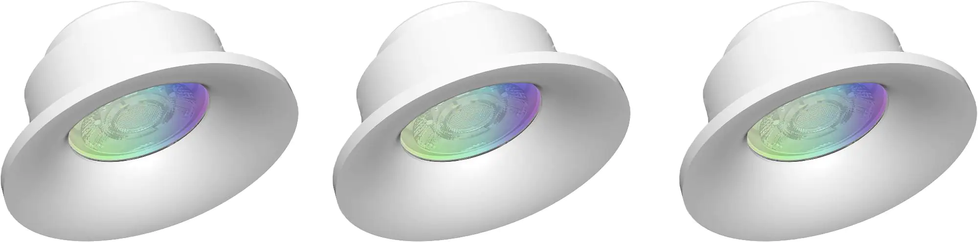Müller Licht tint LED Einbauleuchte 3er Set weiß Ø 9 cm RGBW Smart