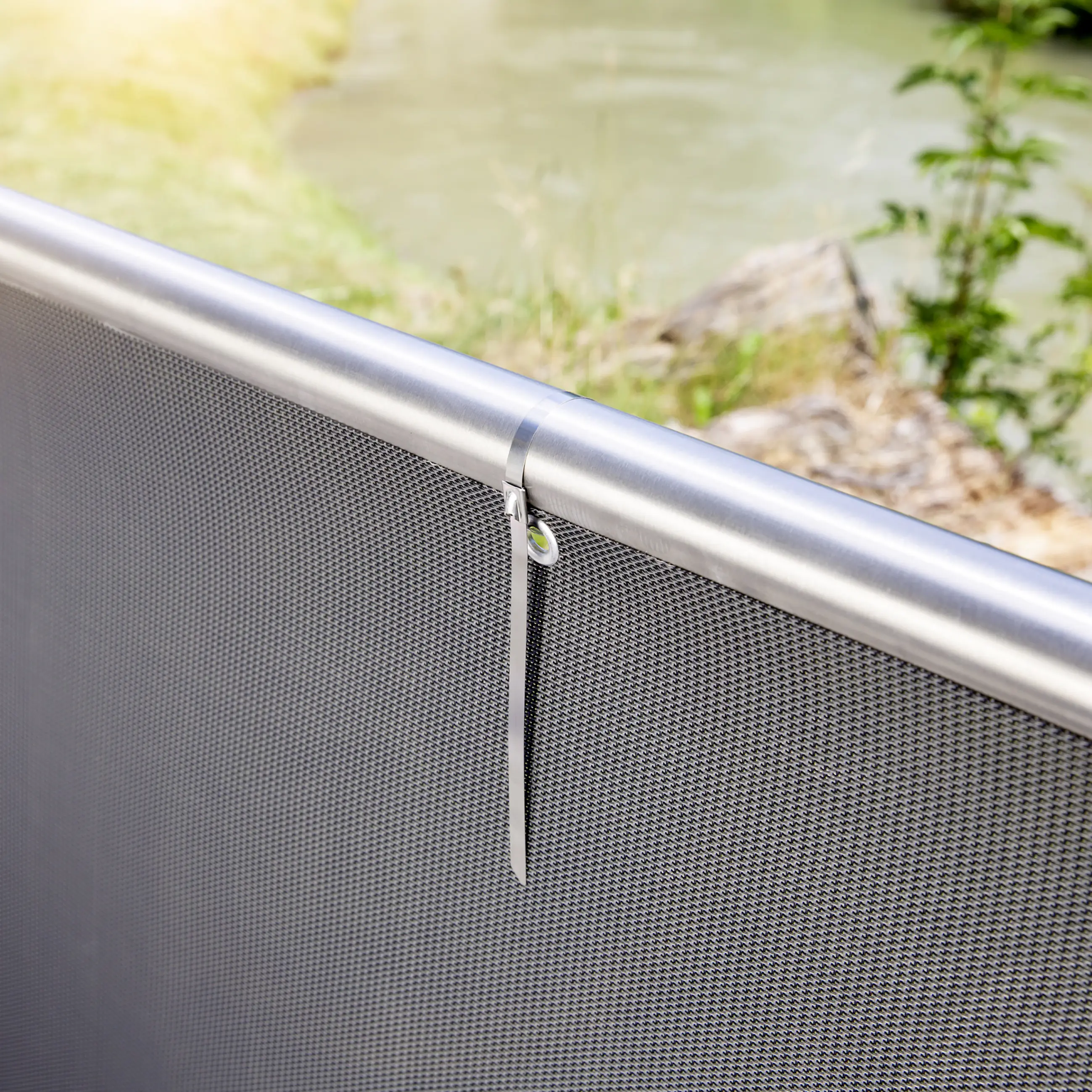Windhager Balkonsichtschutz Aeris 0,9 x 5 m Titan