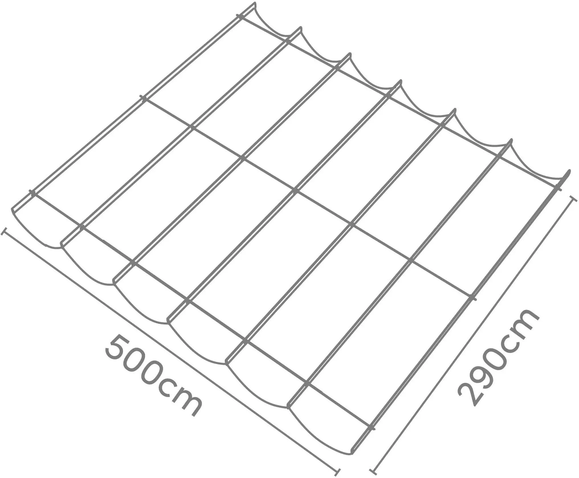 Platinum Faltsonnensegel Coolfit 2,9 x 5 m altweiß