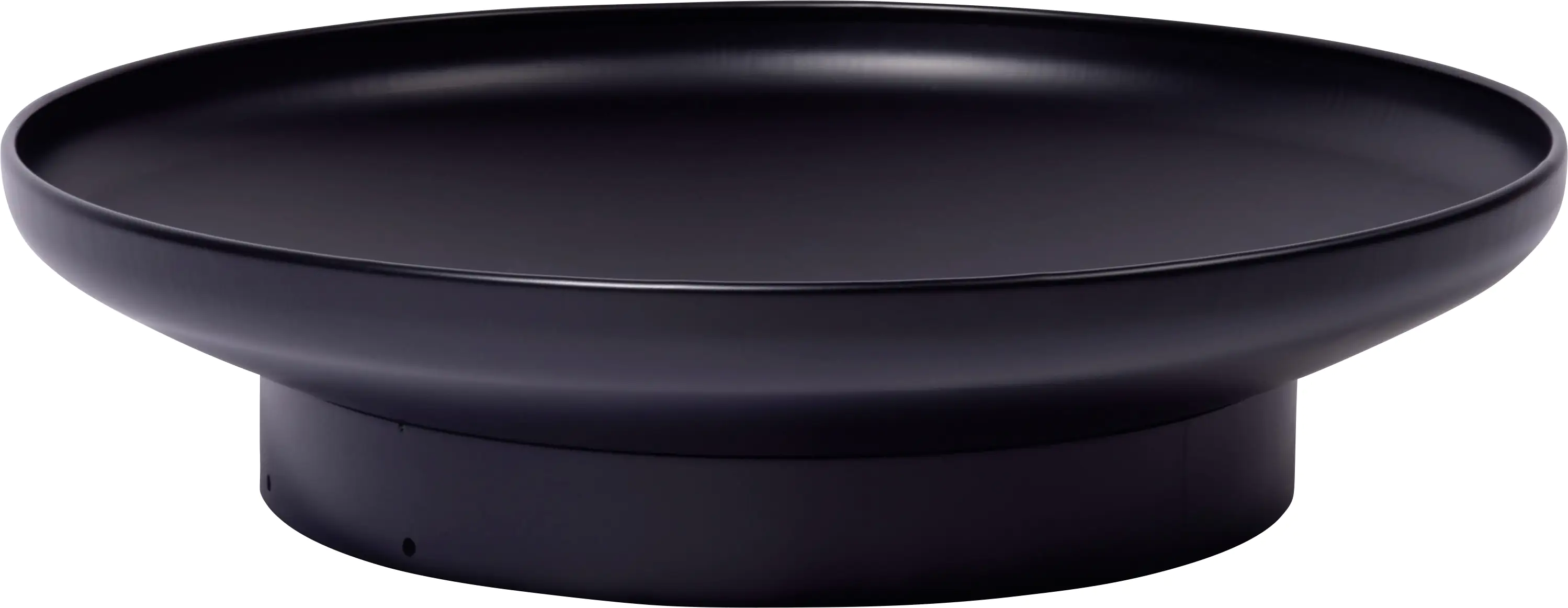 Dobar Feuerschale "Malmö" mit Sockel schwarz 59 x 59 x 14 cm