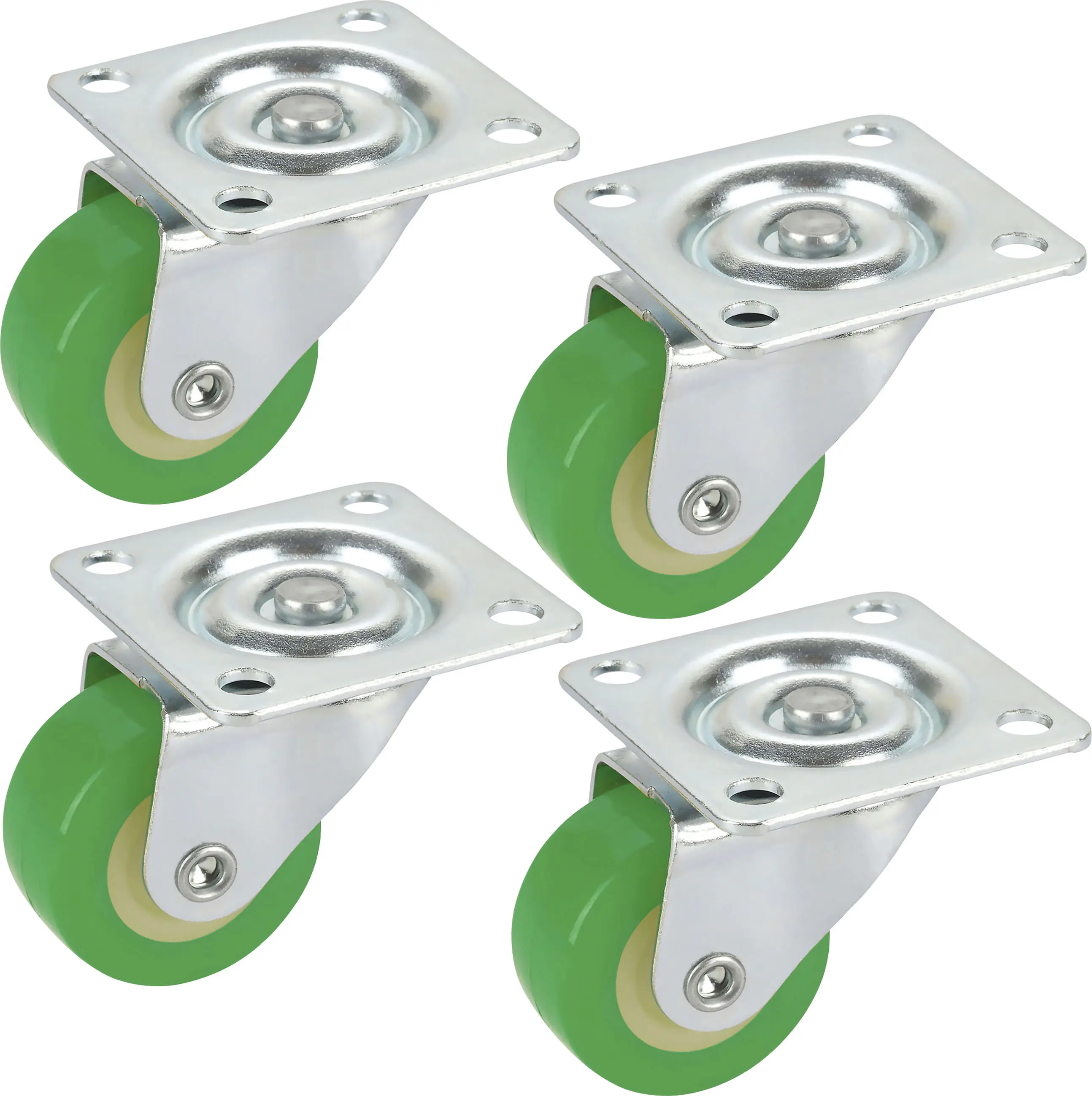 Möbel-Lenkrollen 30 x 14 mm Tragkr. 60 kg 4er Pack grün Möbel-Lenkrollen 30 x 14 mm Tragkr. 60 kg 4er Pack grün