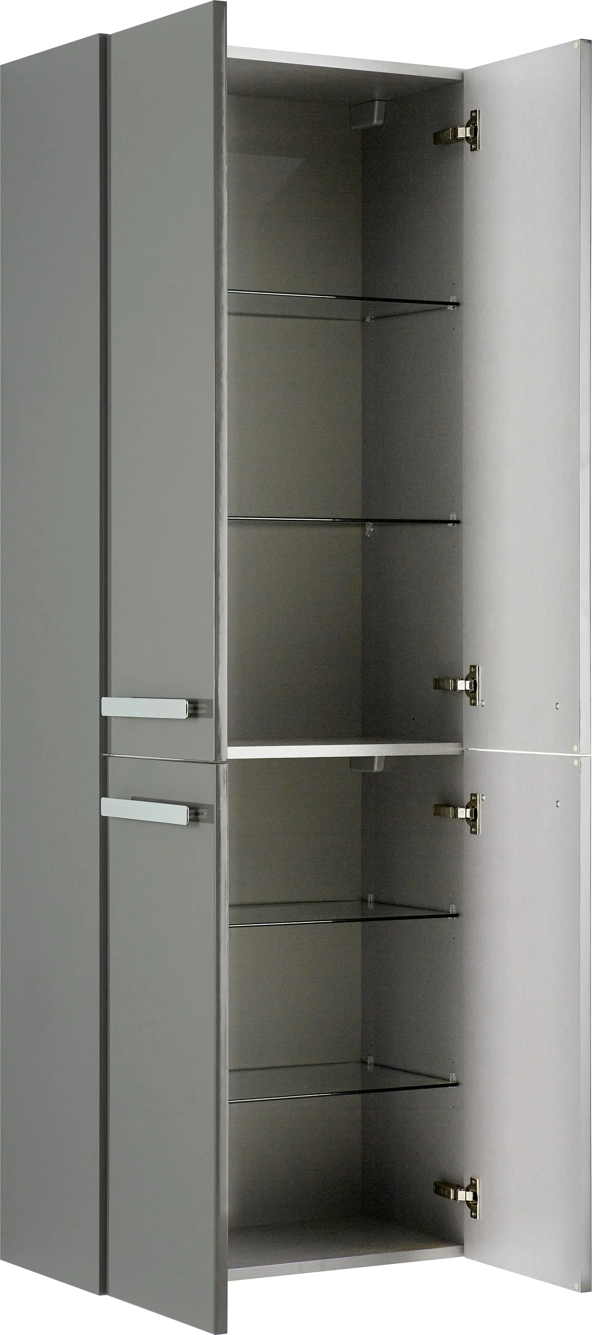 Pelipal Hochschrank Fokus 4005 Lack steingrau Hochglanz, Breite 60 cm