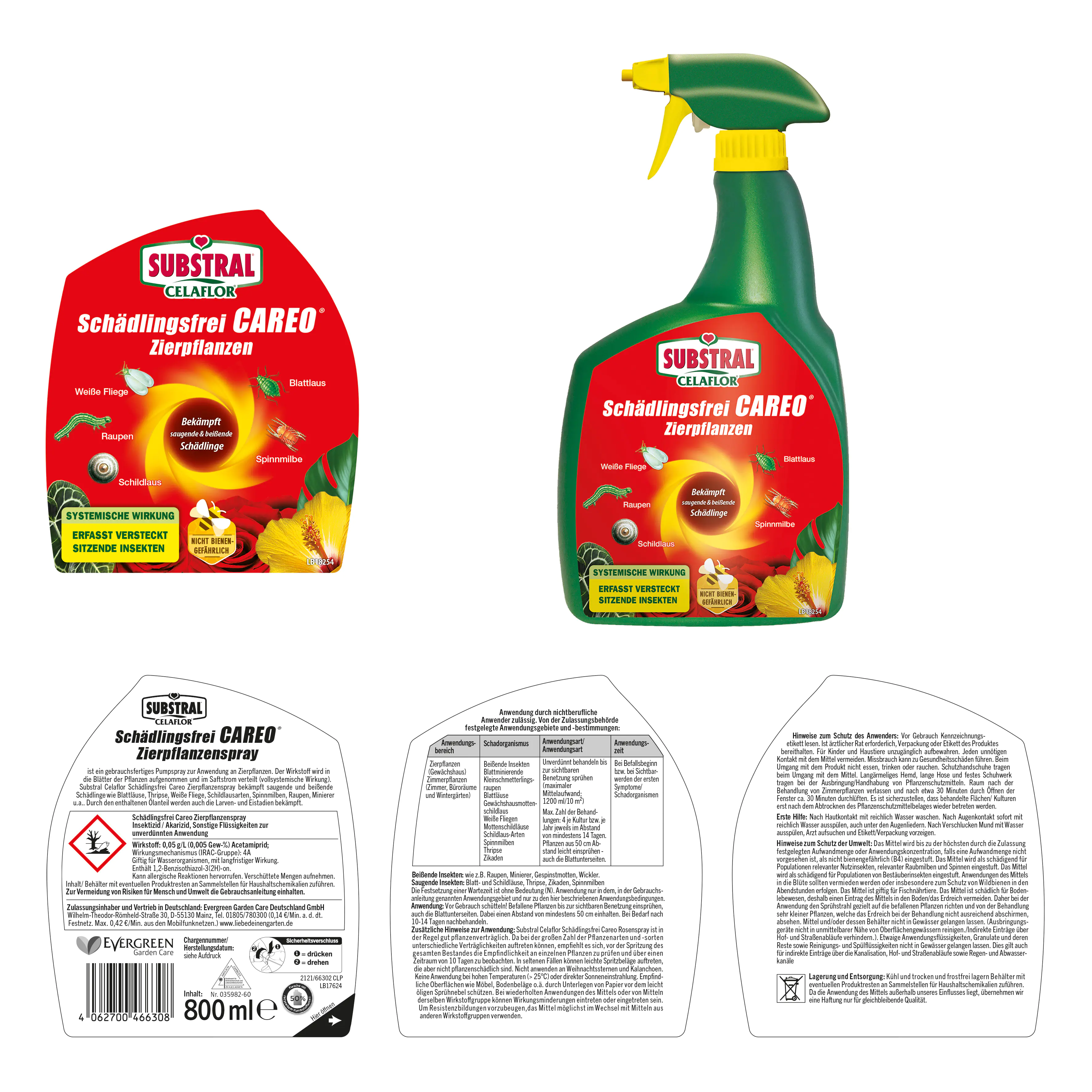 Substral Celaflor Schädlingsfrei Careo Rosen 800 ml Substral Celaflor Schädlingsfrei Careo Rosen 800 ml