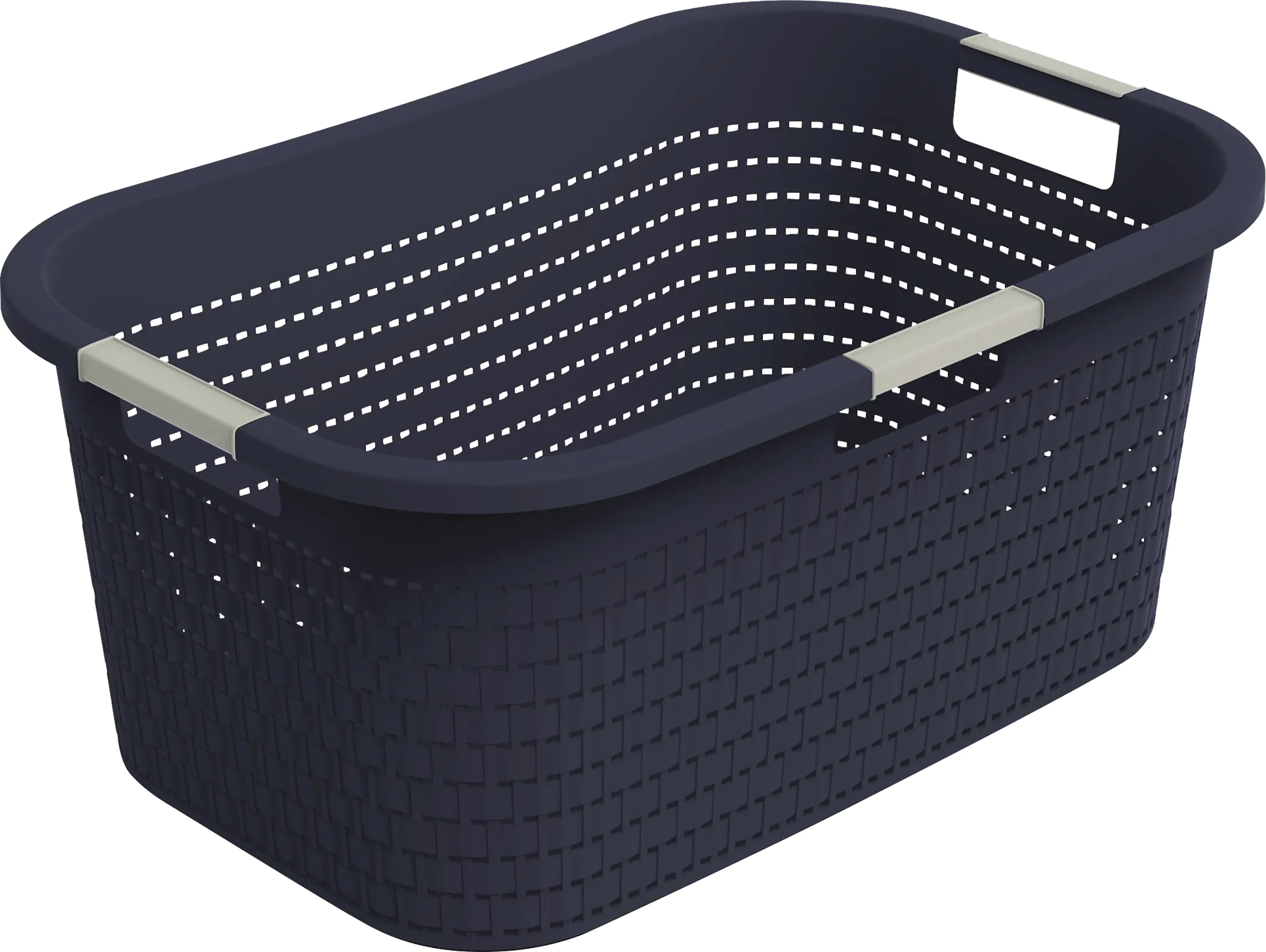 Rotho Wäschekorb Country, 40 L midnight blau