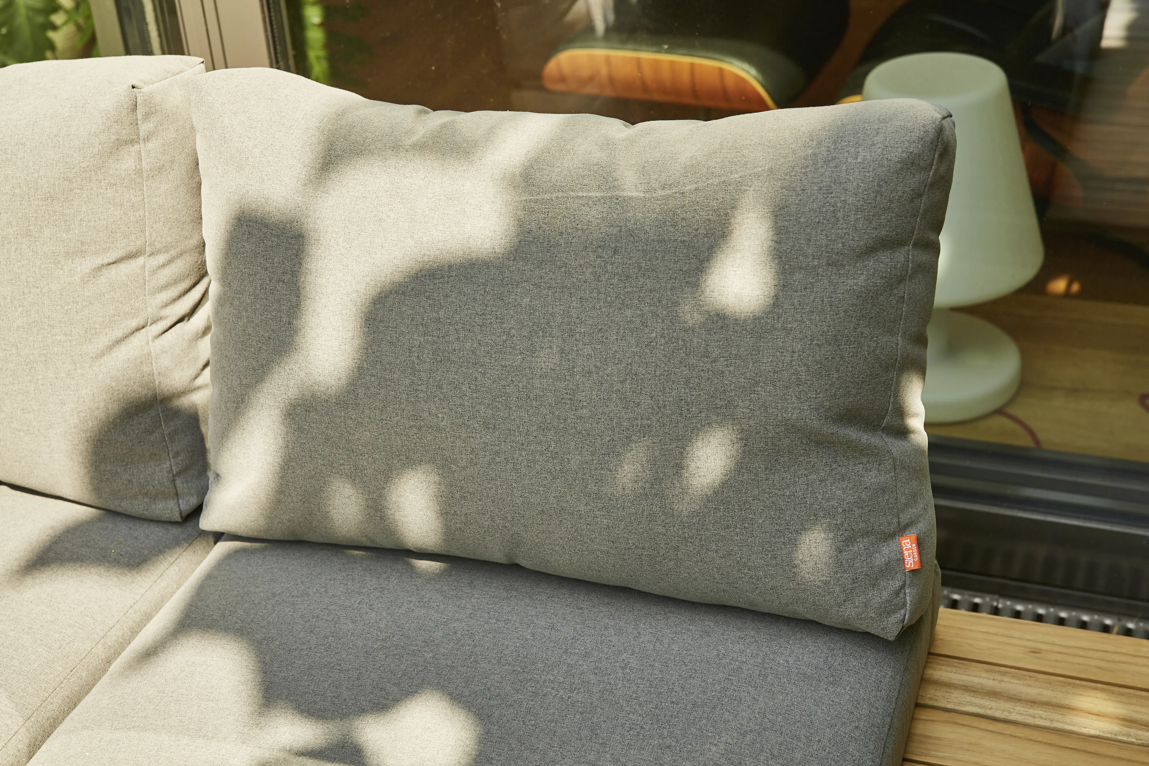 Siena Garden Gartenmöbel-Set Alvida Aluminium/Holz inkl. Kissen mit Tablett 5-tlg.