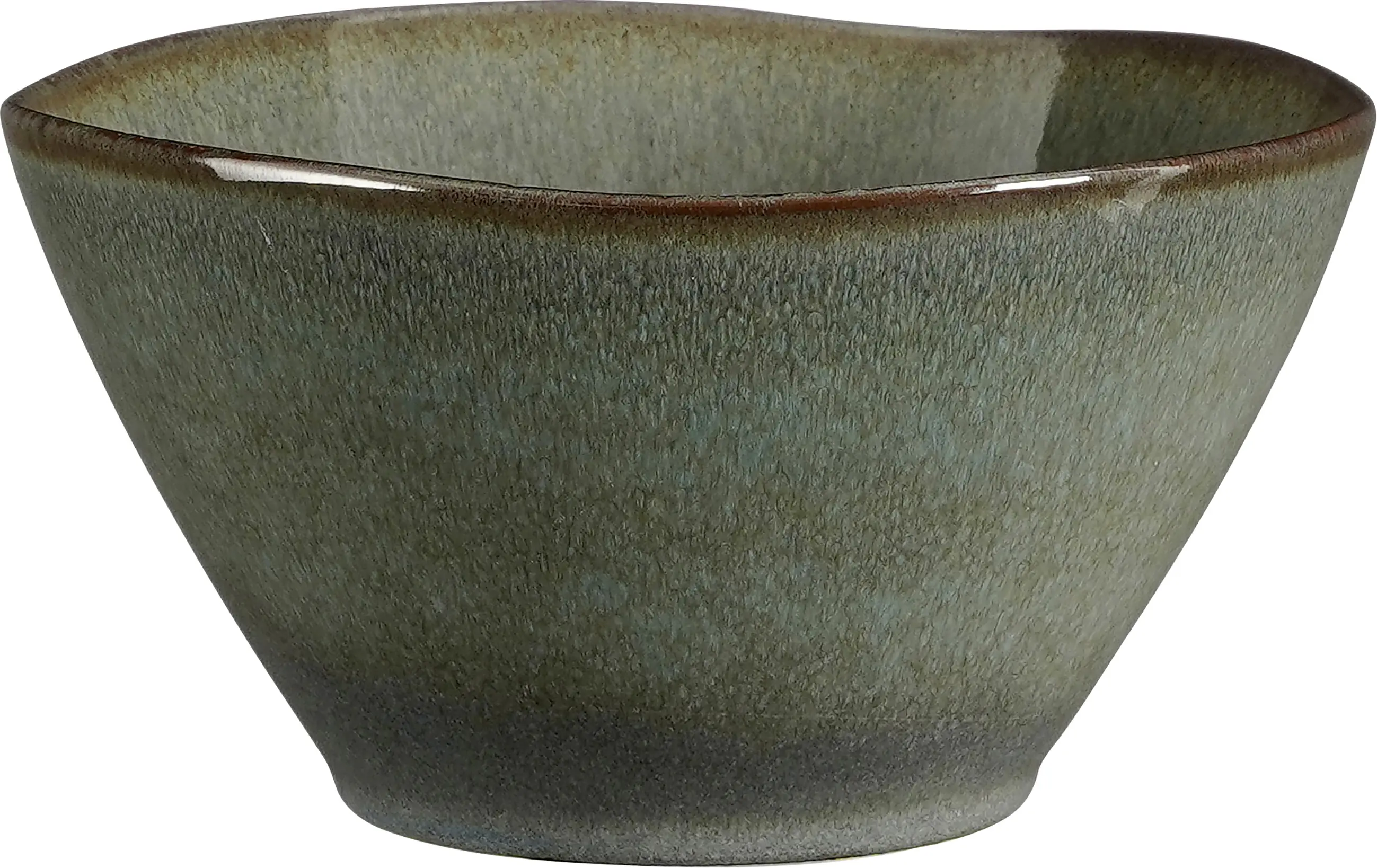 Mica Decorations Schale Racco stoneware 9,5 x 18 cm grün