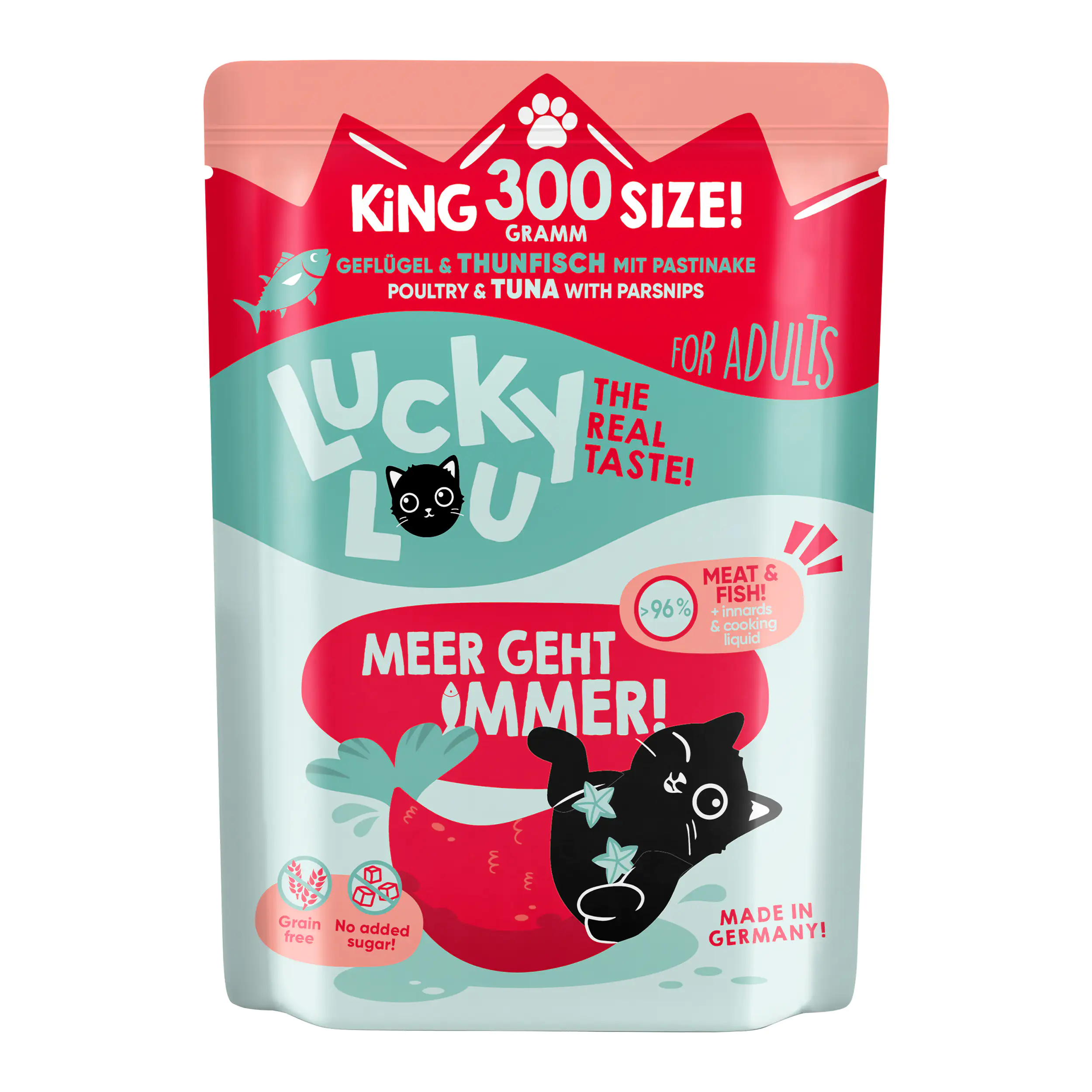 Lucky Lou Katzenfutter Geflügel und Thunfisch 300 g