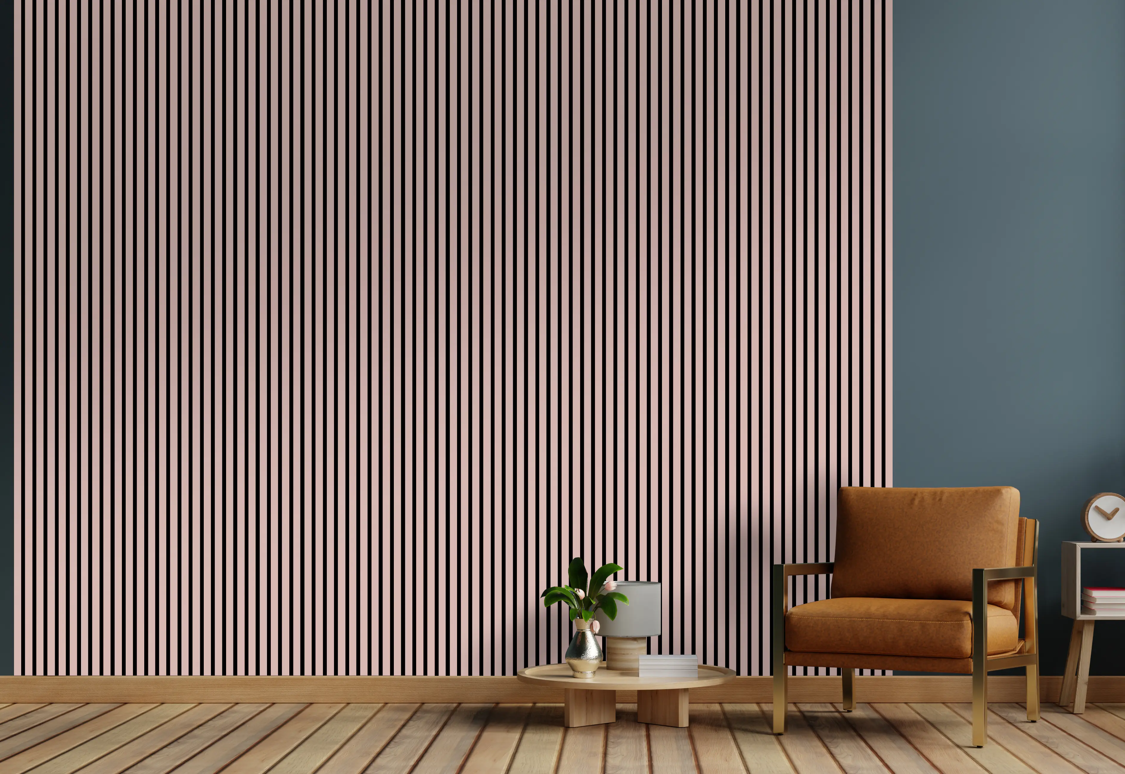 Neuhofer Akustikpaneele 267 x 57,25 x 1,9 cm Altrosa foliert