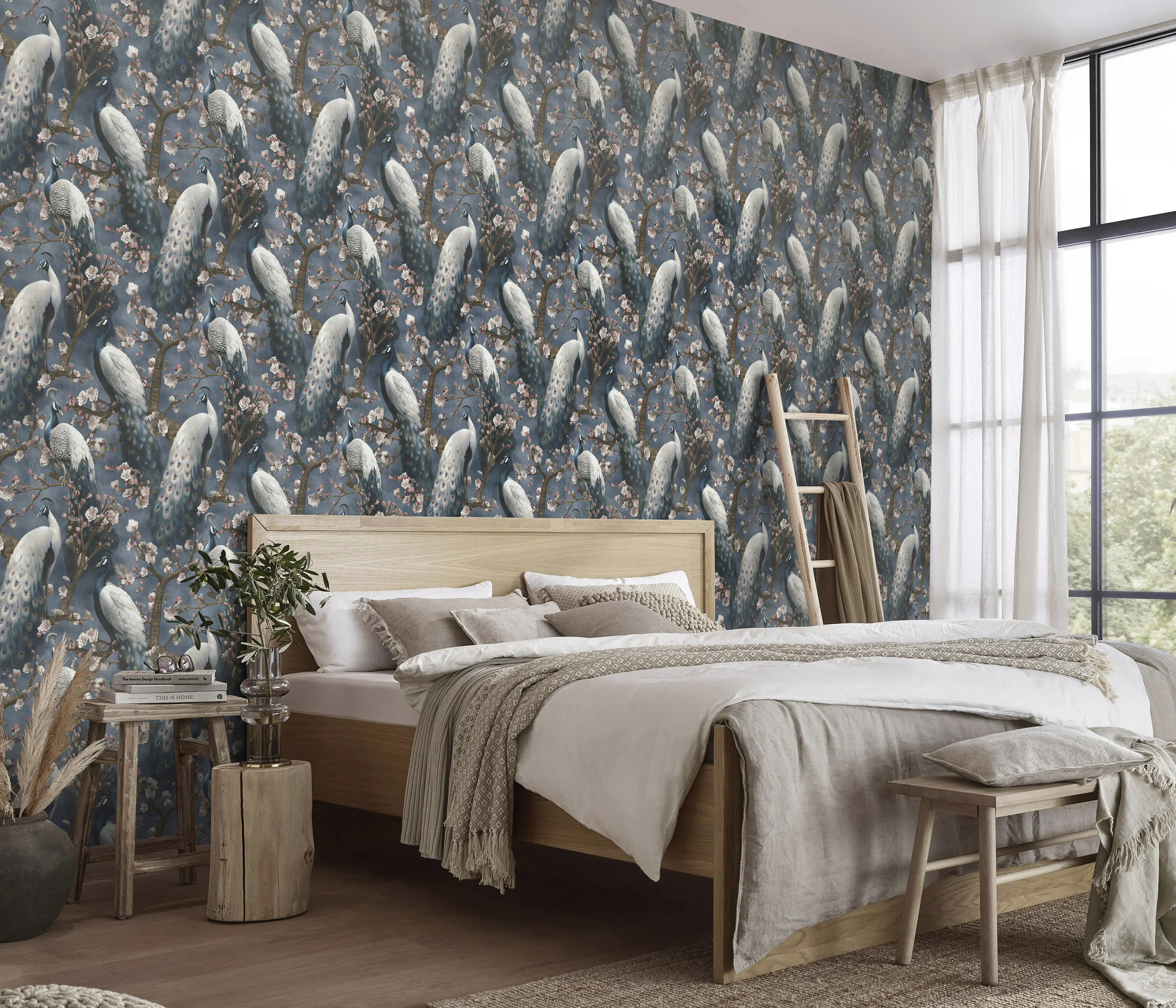 Erismann Vliestapete Floral Play of Light blau 10,05 x 0,53 m