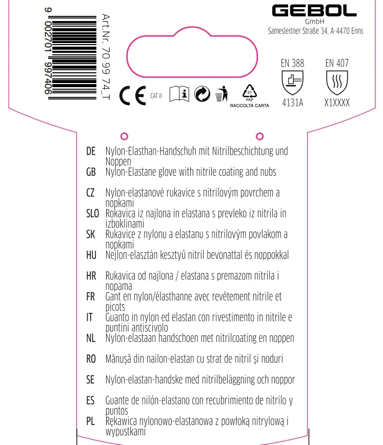 Gebol Handschuh Multi Flex Touch Lady  