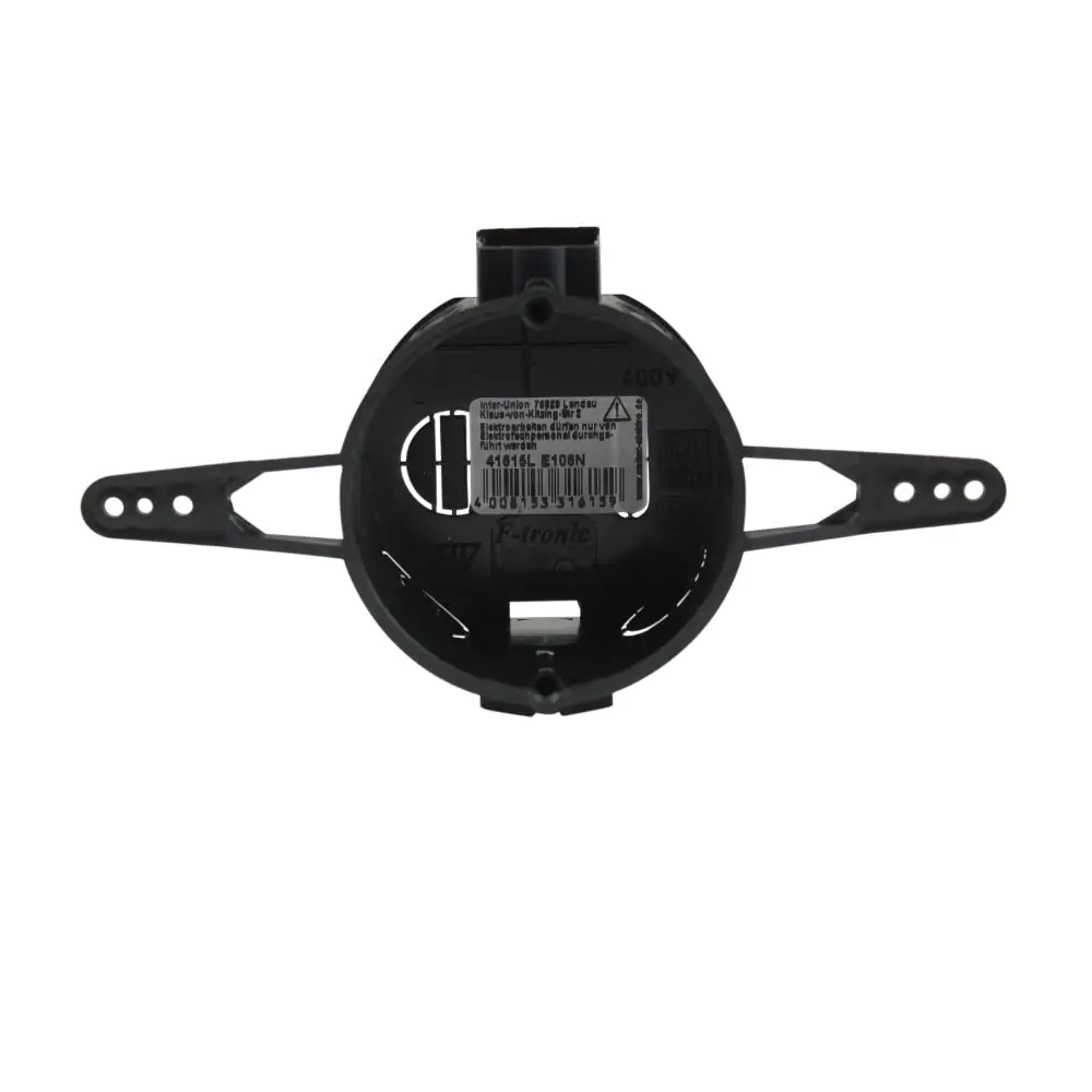 UP-Schalterdose mit Nagellaschen 40mm schwarz UP-Schalterdose mit Nagellaschen 40mm schwarz