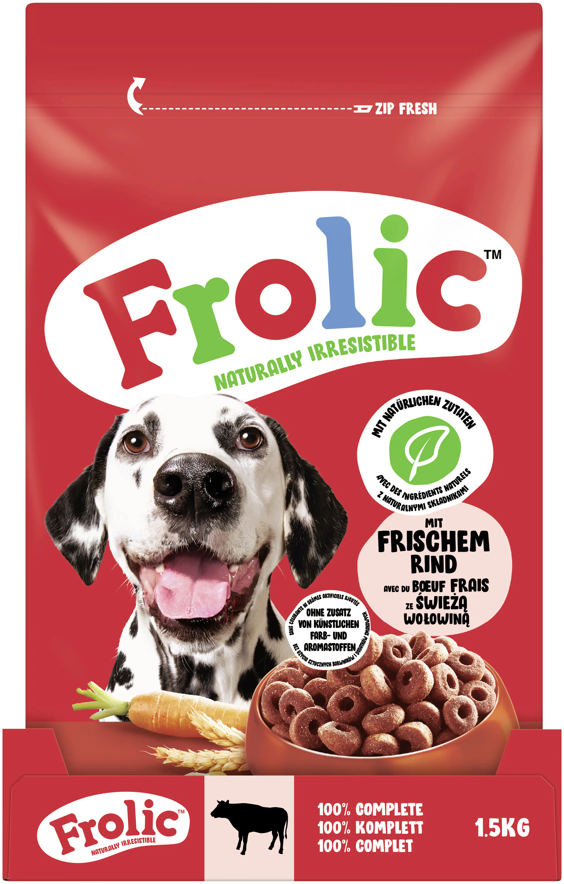 Frolic Trockenfutter Rind 1,5 kg 