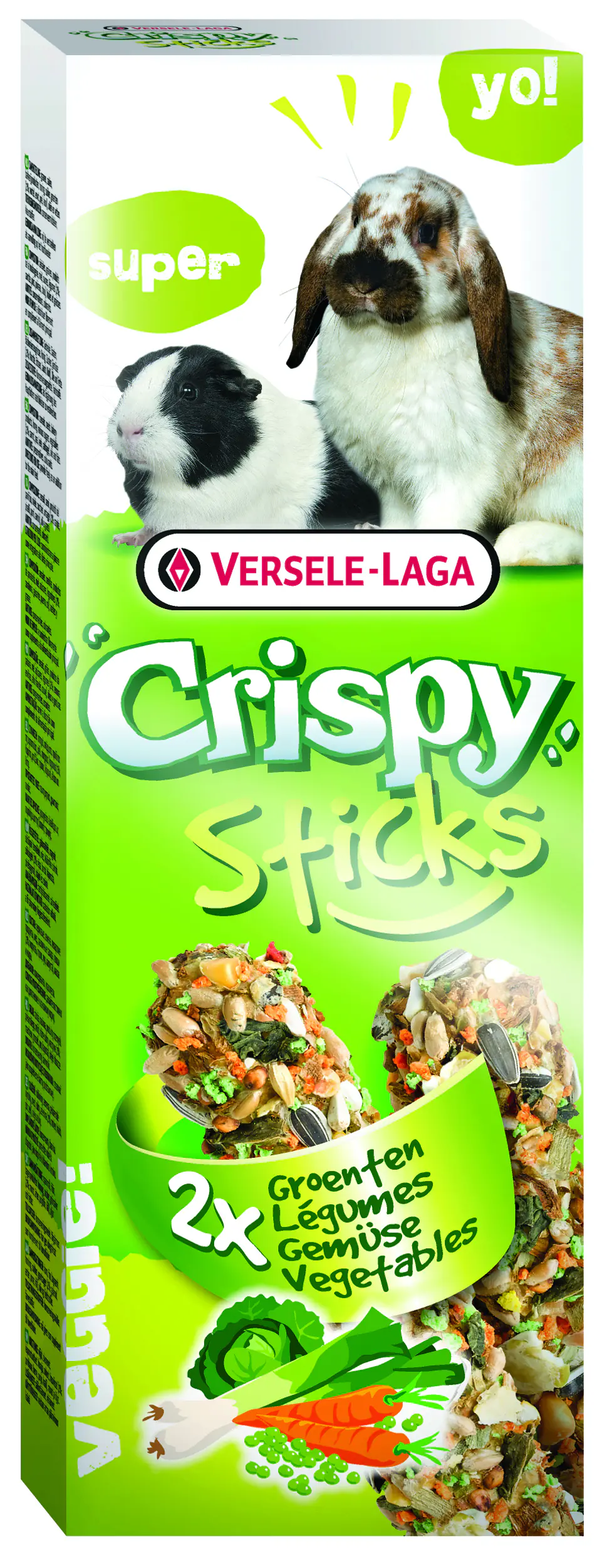 Crispy Sticks Kaninchen-Meerschweinchen Gemüse 2 Stück 110 g