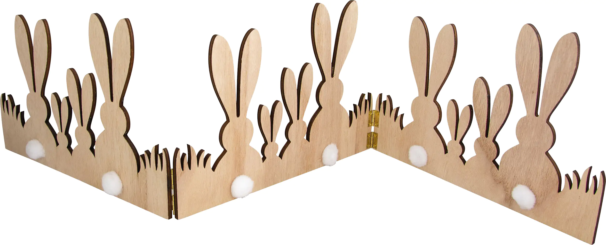 Riffelmacher Hasendeko zum Ausklappen für Fensterbrett 80 x 17 cm