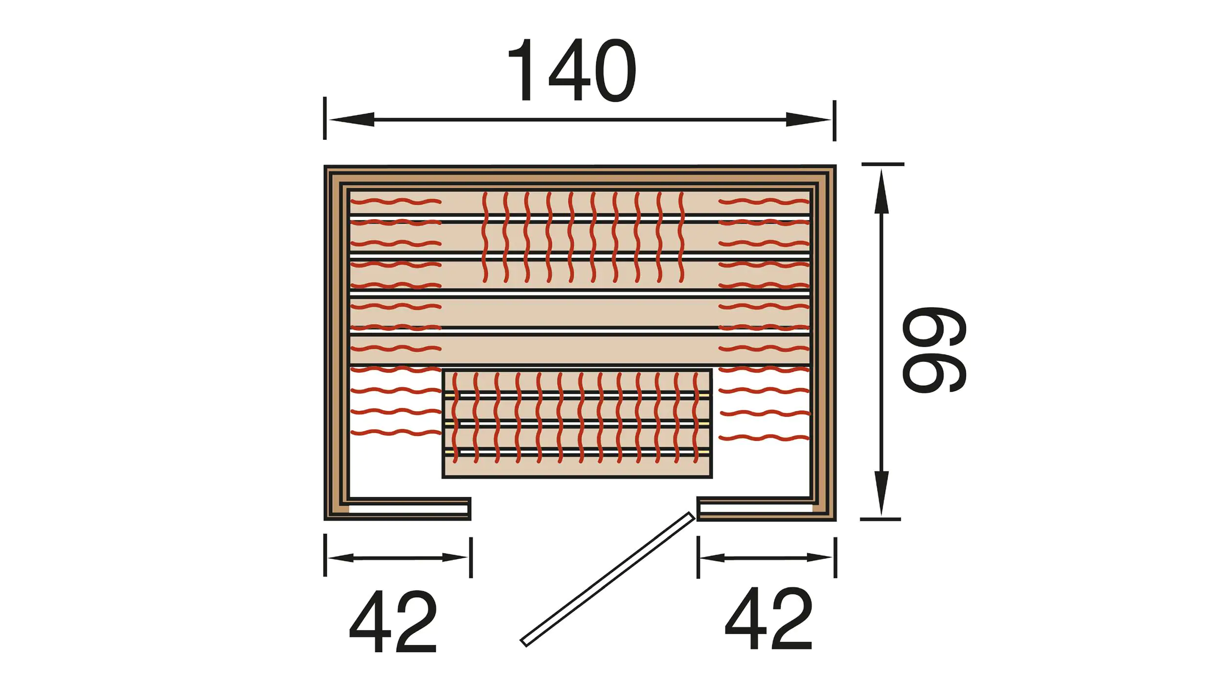 Weka Infrarotkabine OSBY 1 2490 Watt