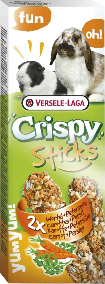 Crispy Sticks Kaninchen-Meerschweinchen Karotte & Petersilie 2 Stück 110 g
