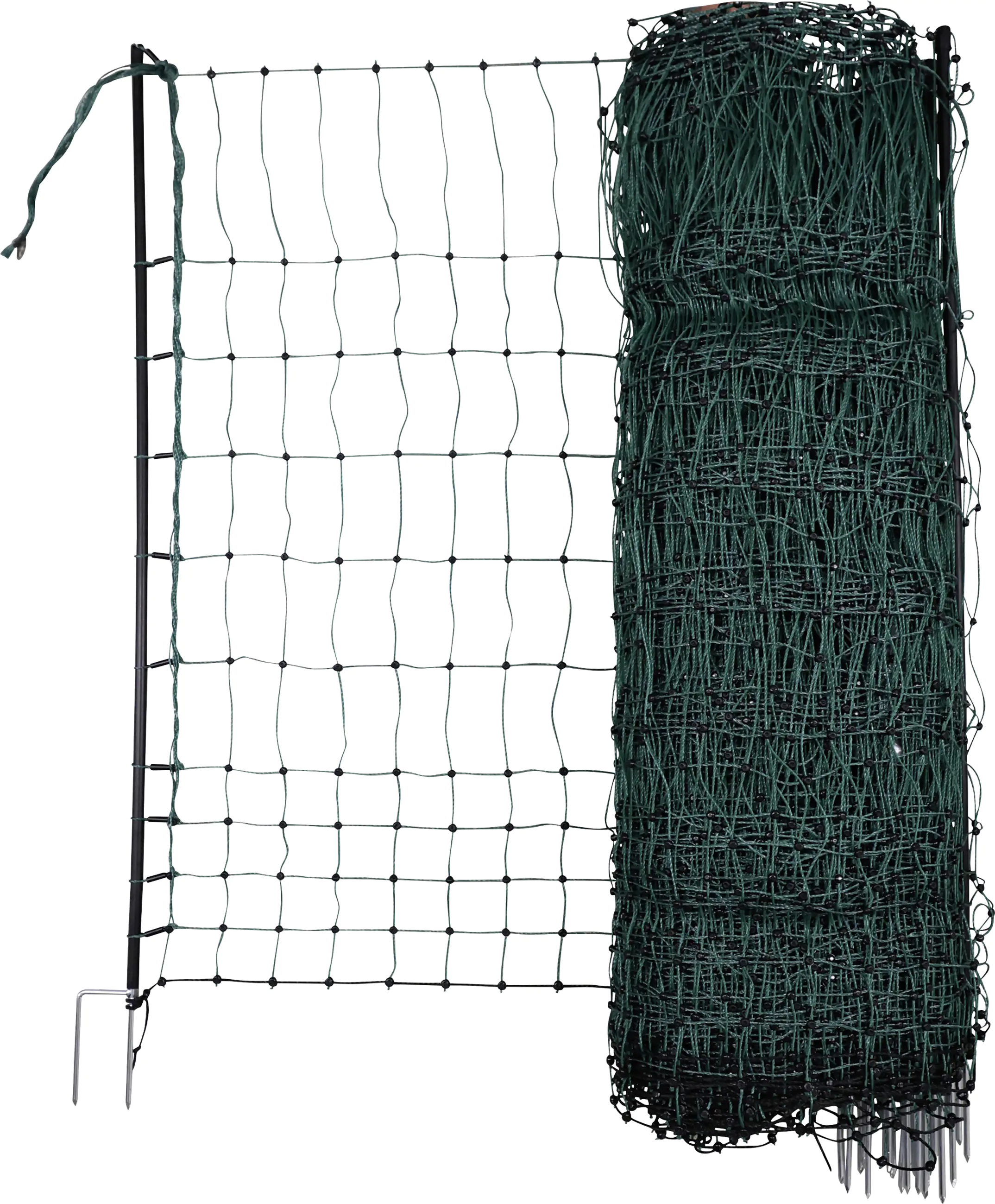 Geflügelnetz grün LxH 25 m x 106 cm Doppelspitze ohne Strom Geflügelnetz grün LxH 25 m x 106 cm Doppelspitze ohne Strom