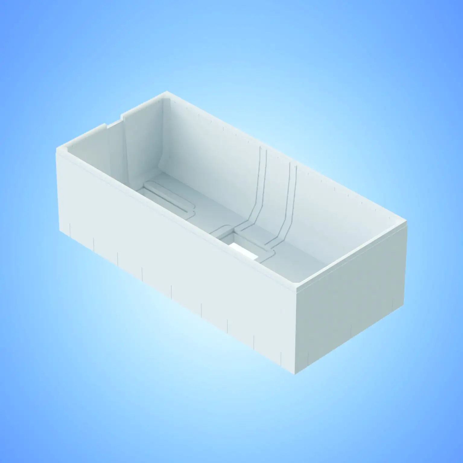 Ottofond Wannenträger Porta 1670 x 720 mm