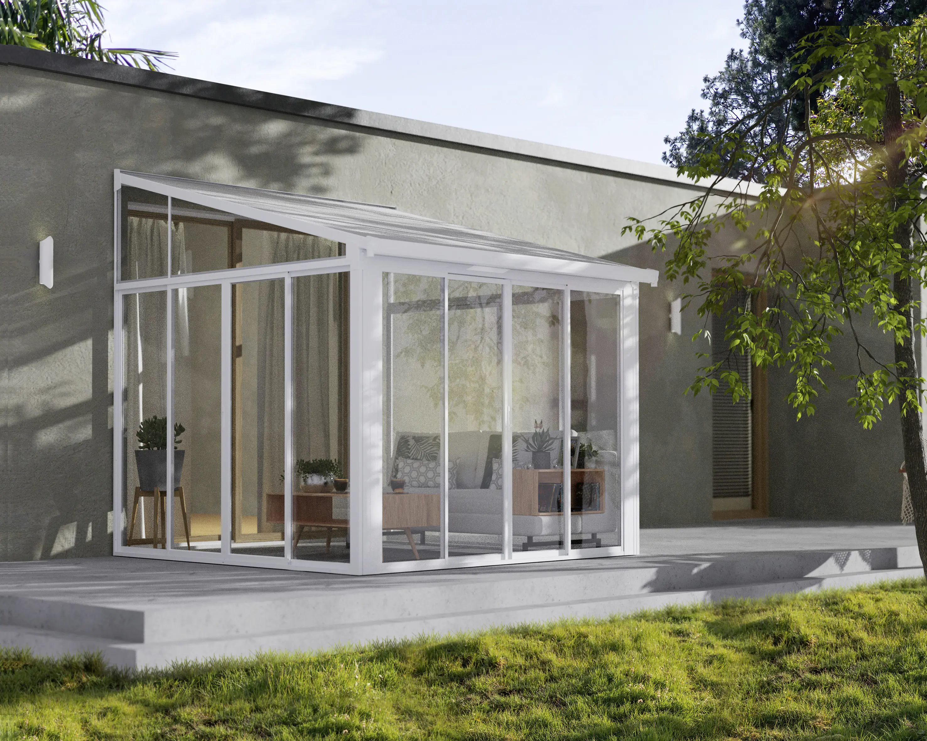 Canopia Wintergarten Sanremo 314 x 294 cm weiß