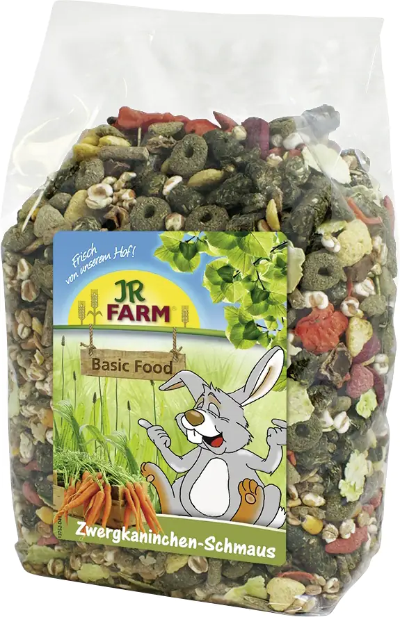 JR Farm Nagerfutter Zwergkaninchen Schmaus 1,2 kg
