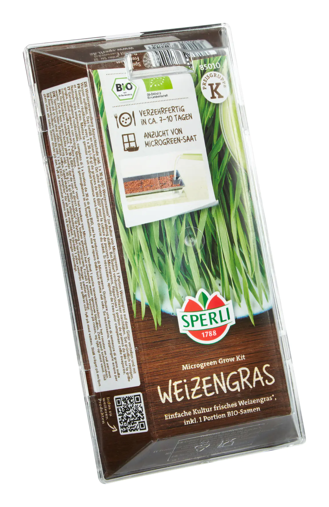 Sperli Bio Microgreen Grow Kit Anzuchtset Weizengras